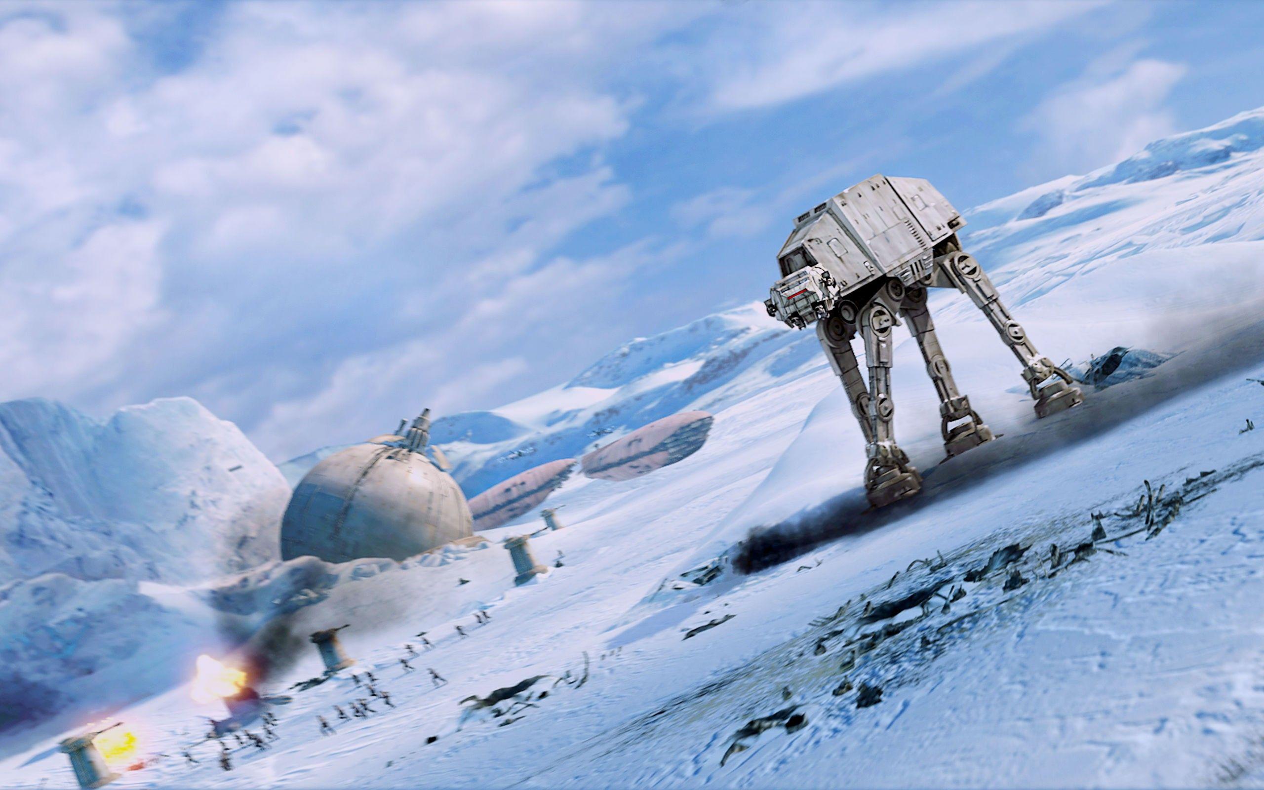 2560x1600 Star Wars, Hoth, AT AT, The Empire Strikes Back Wallpaper