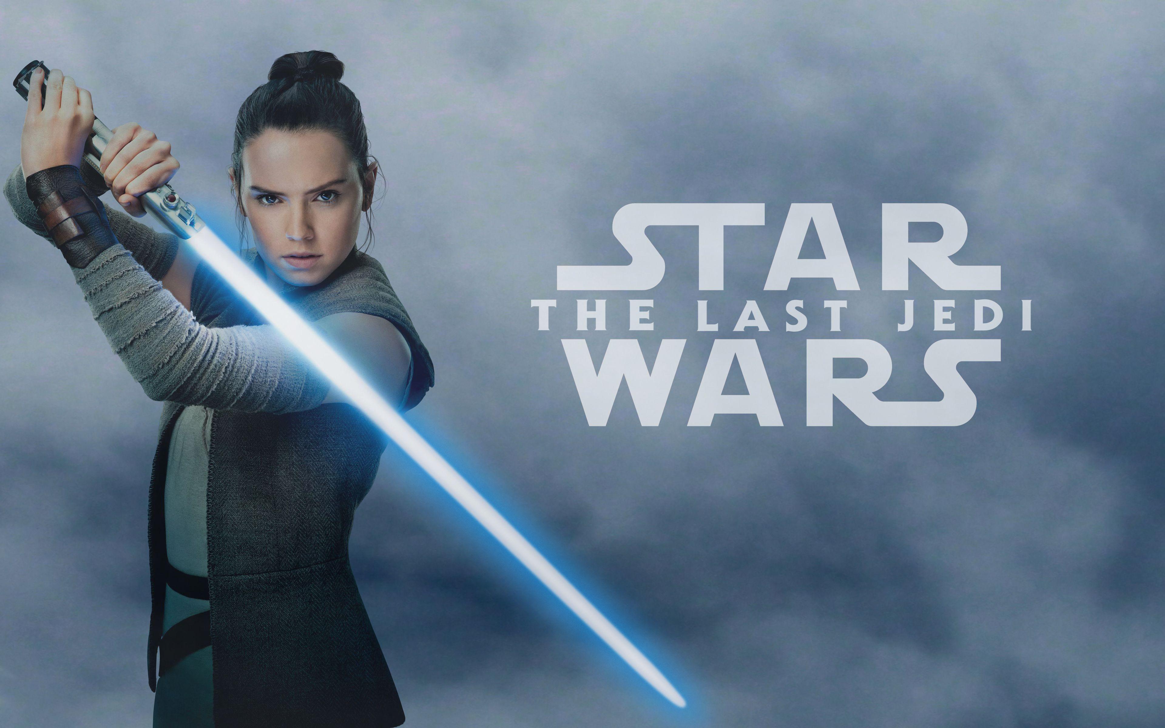 3840x2400 Star Wars The Last Jedi Rey 4K Wallpaper. HD Wallpaper
