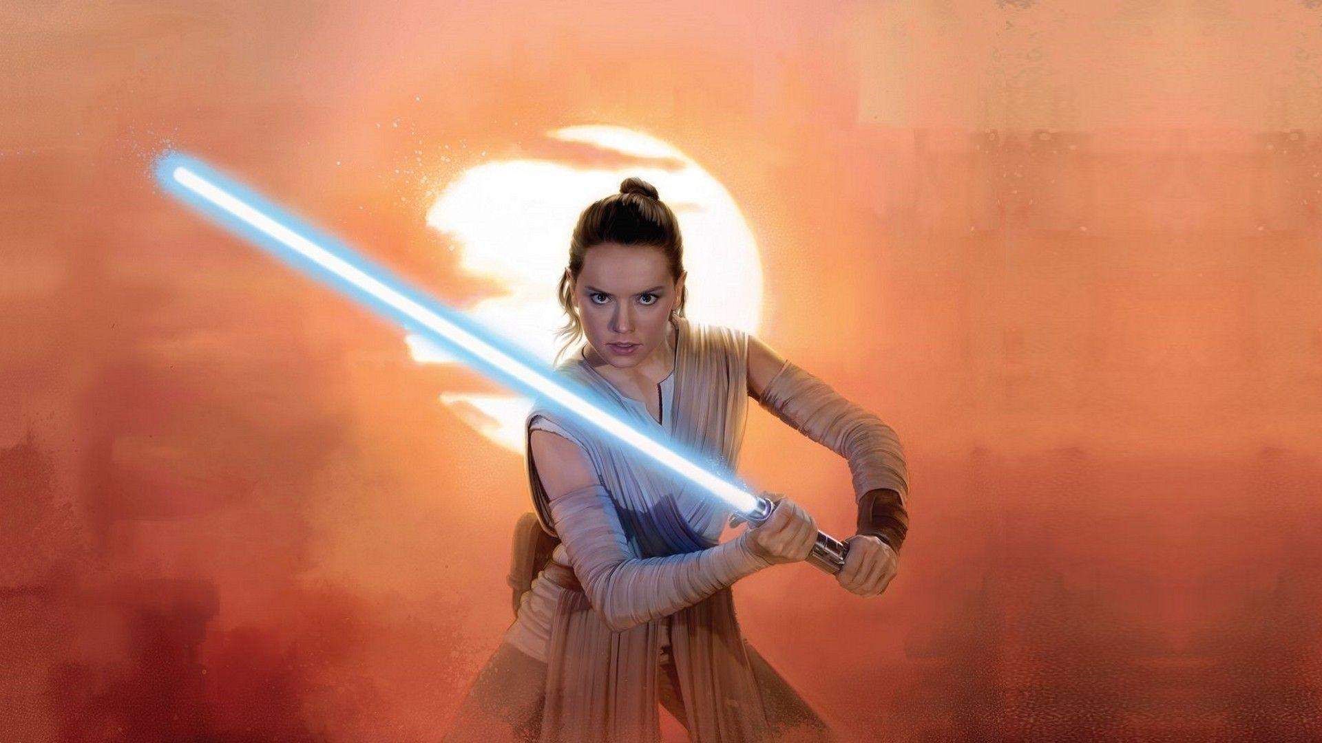 1920x1080 Rey Daisy Ridley in Star Wars Wallpaper