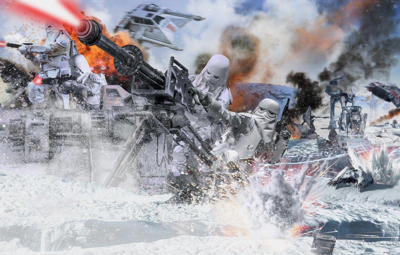 1332x850 Wallpaper Star Wars, Snow, White, Battle, Stormtrooper, Hoth, Star