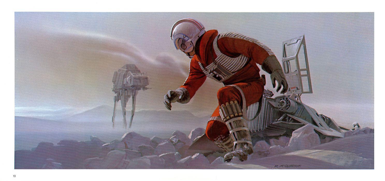 1487x700 Star Wars Luke Skywalker Hoth Snow Speeder Ralph McQuarrie