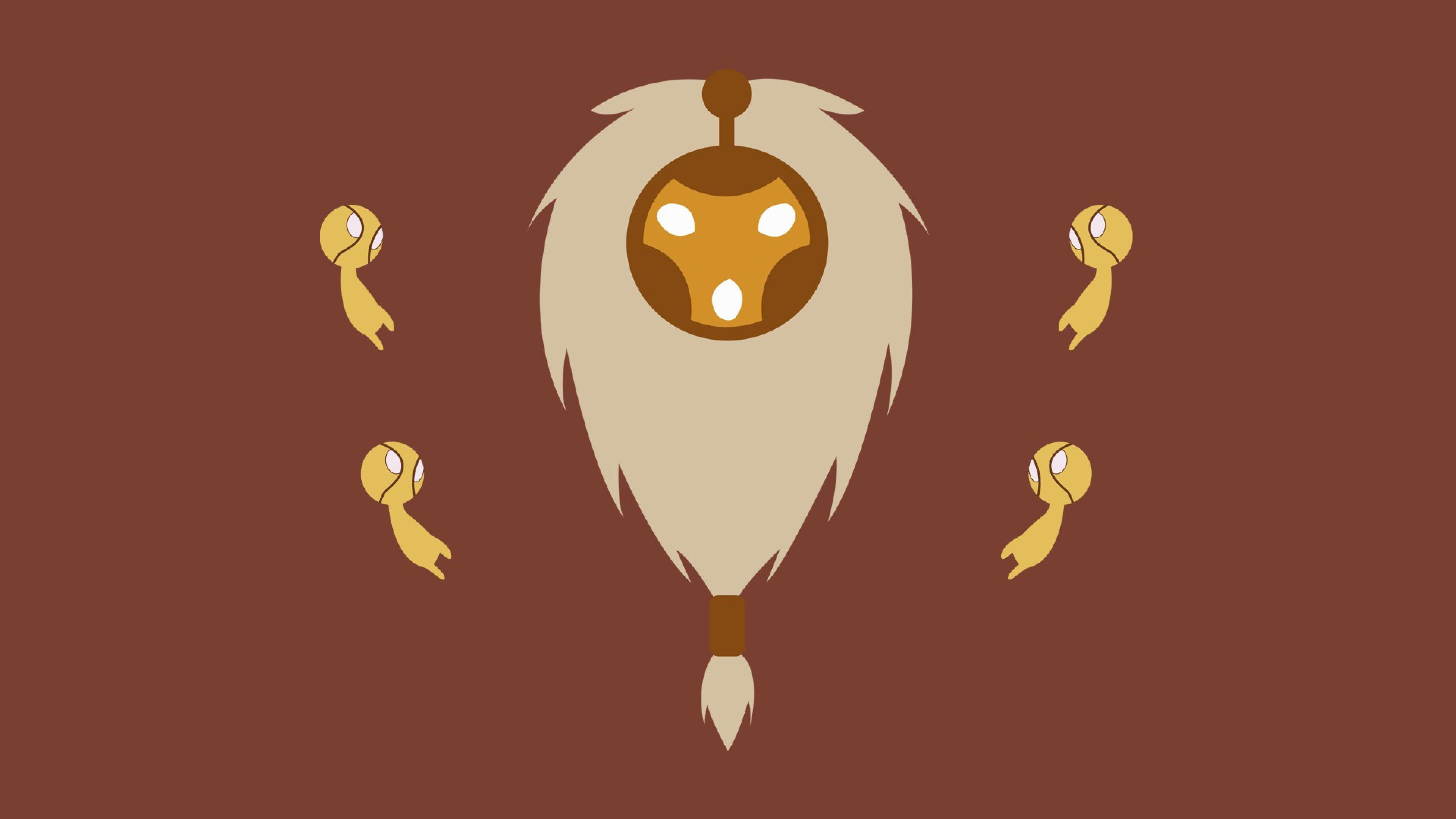 3840x2160 HD Background League Of Legends Game Minimalism Brown Wallpaper