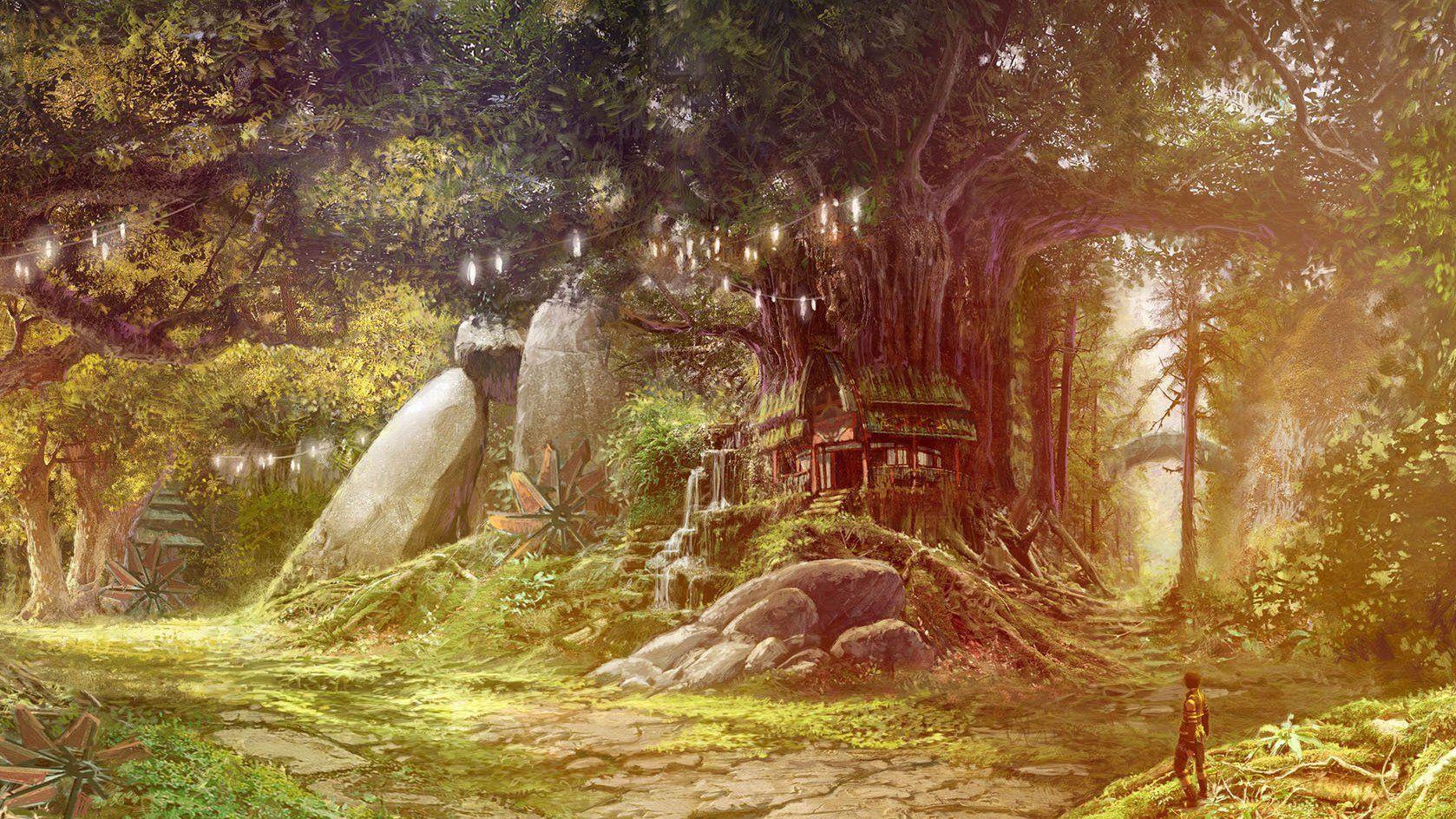 1678x945 Image detail for -Tree house, Wallpaper Metal Fantasy