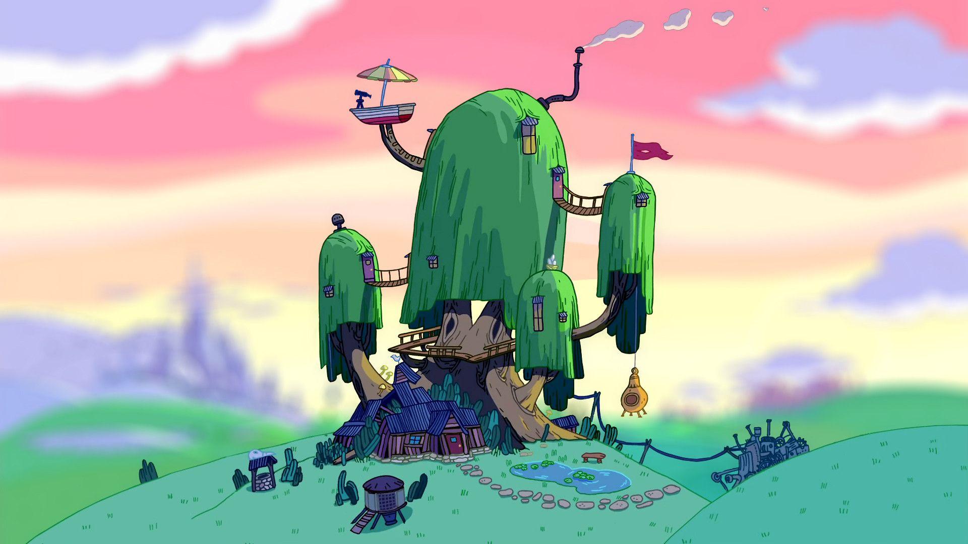 Adventure Time Treehouse Wallpapers - Top Free Adventure Time Treehouse  Backgrounds - WallpaperAccess