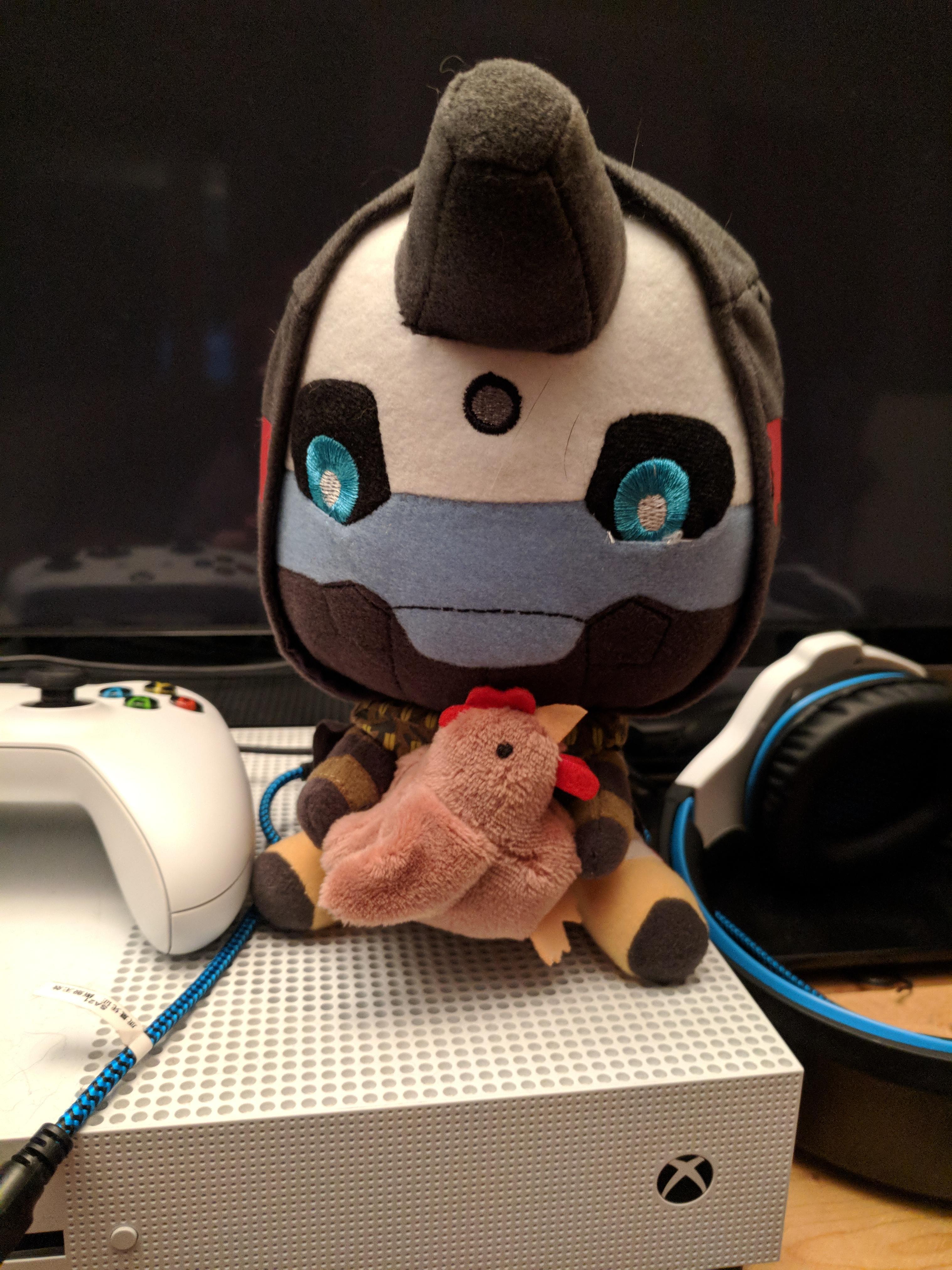 cayde 6 with chicken pop vinyl
