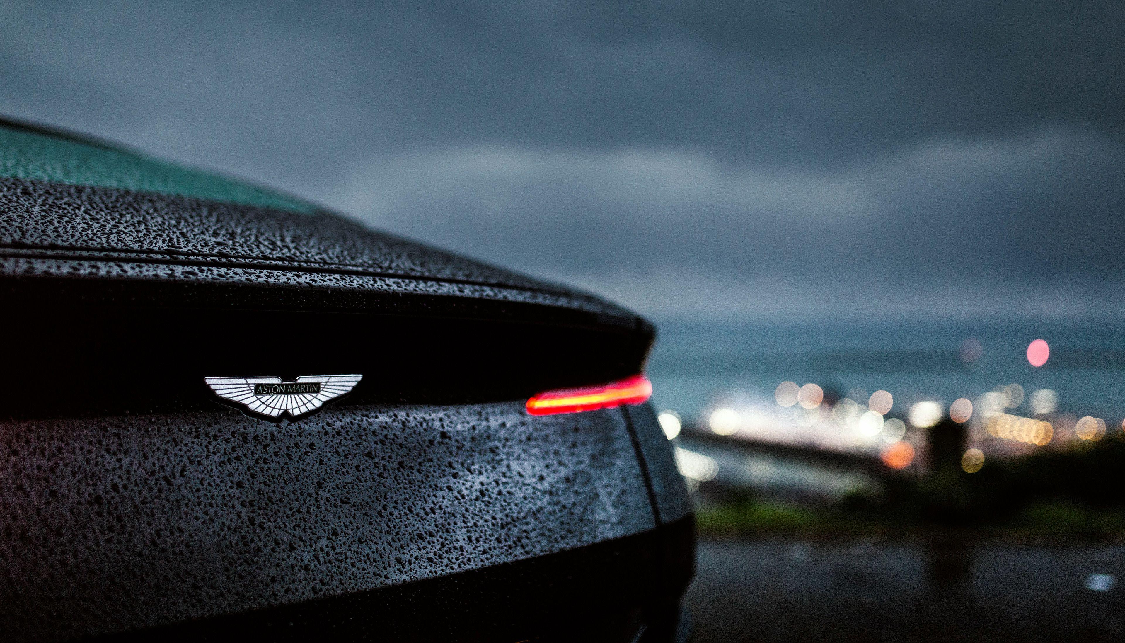 3840x2194 Download 3840x2400 wallpaper aston martin db drops, rain