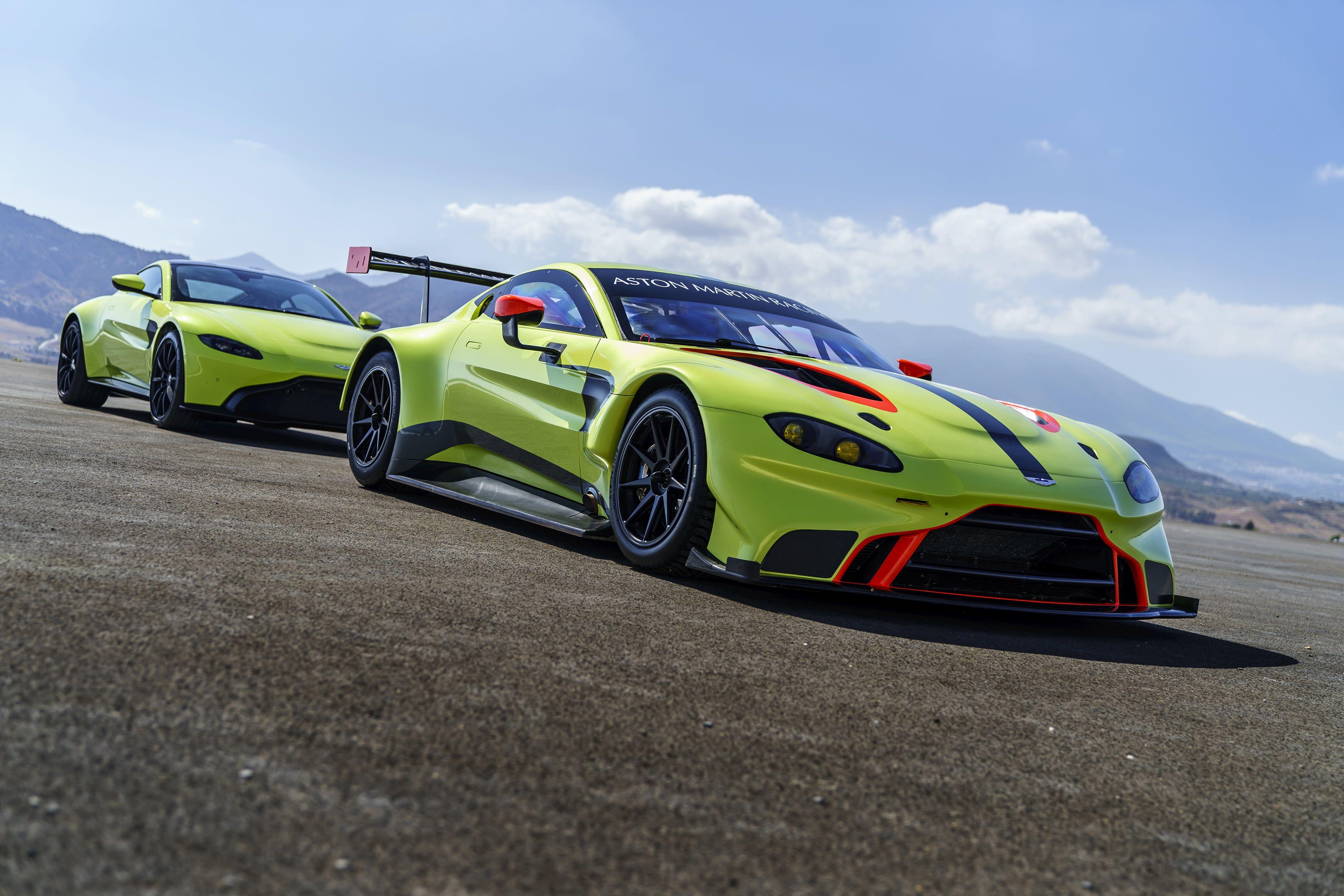 4096x2731 Green Aston Martin Vulcan on road during daytime HD