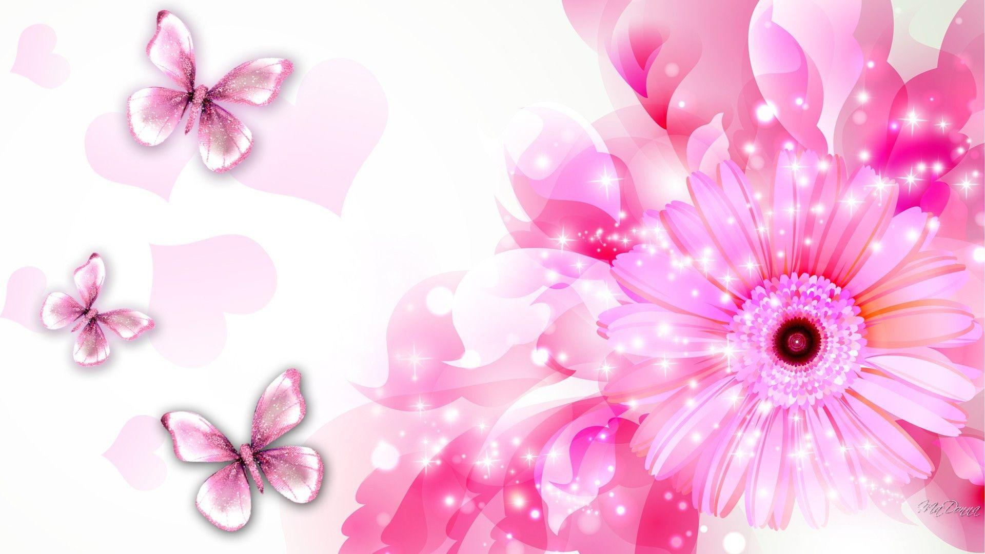 1920x1080 3D Butterfly Wallpaper