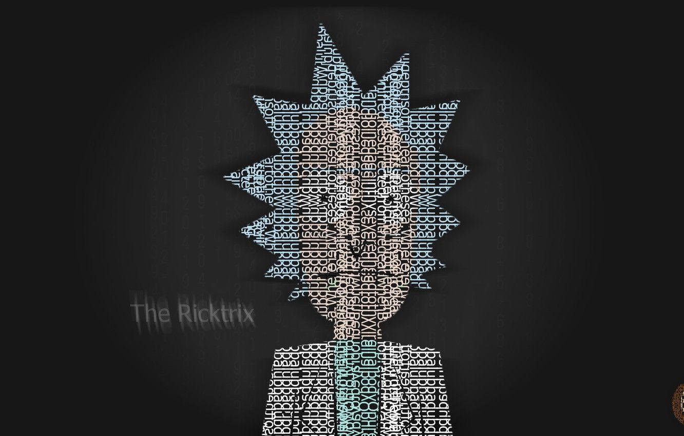 1332x850 Wallpaper Letters, Minimalism, Rick, Letters, Rick and Morty