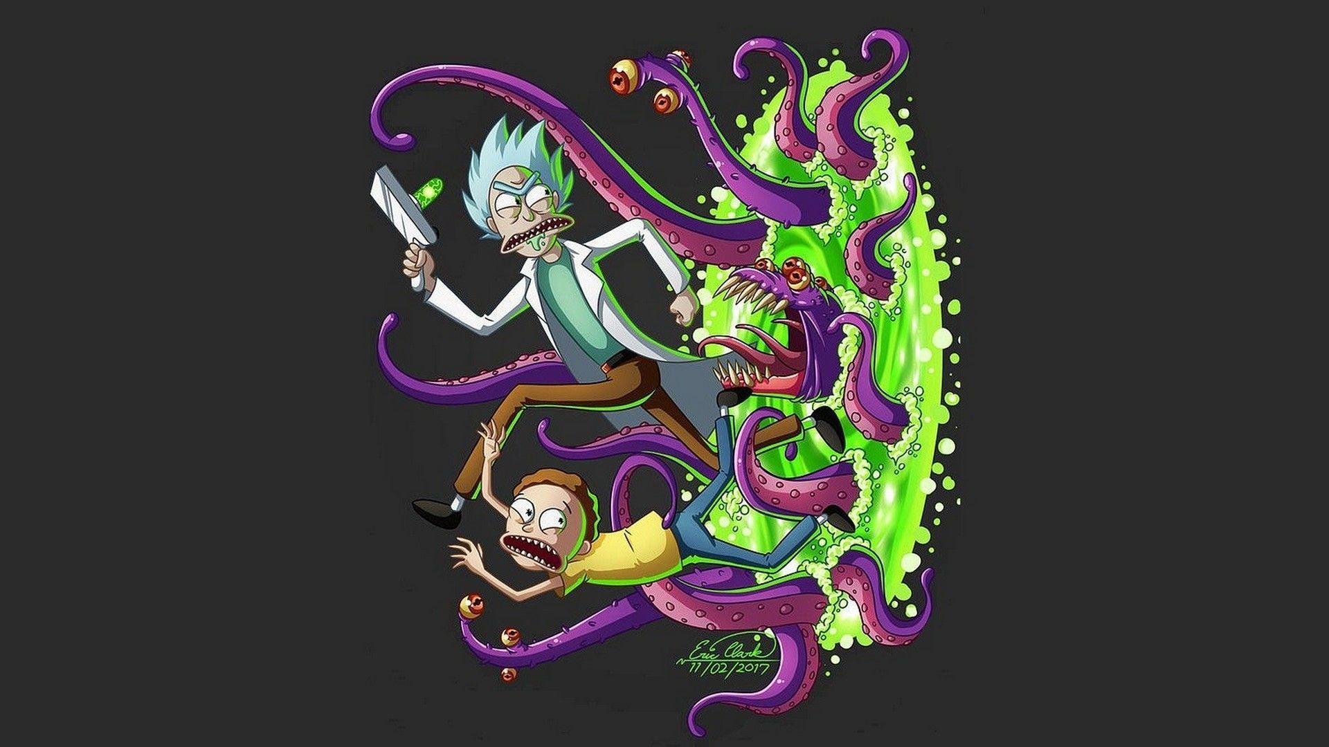 1920x1080 Rick and Morty Portal Wallpaper