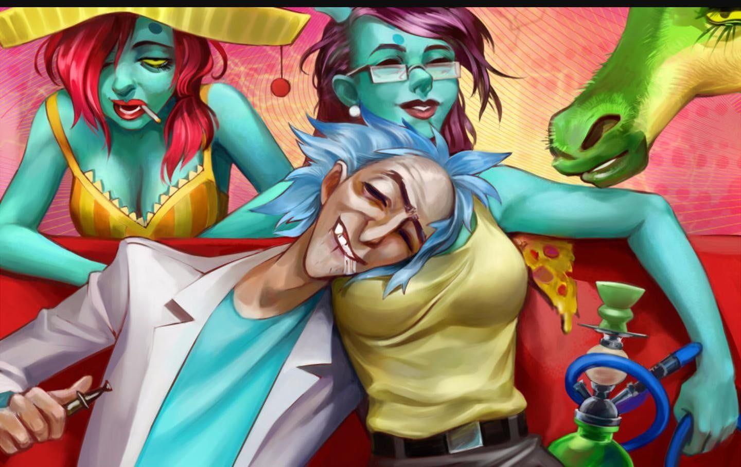 1440x908 Rick Sanchez painting HD wallpaper