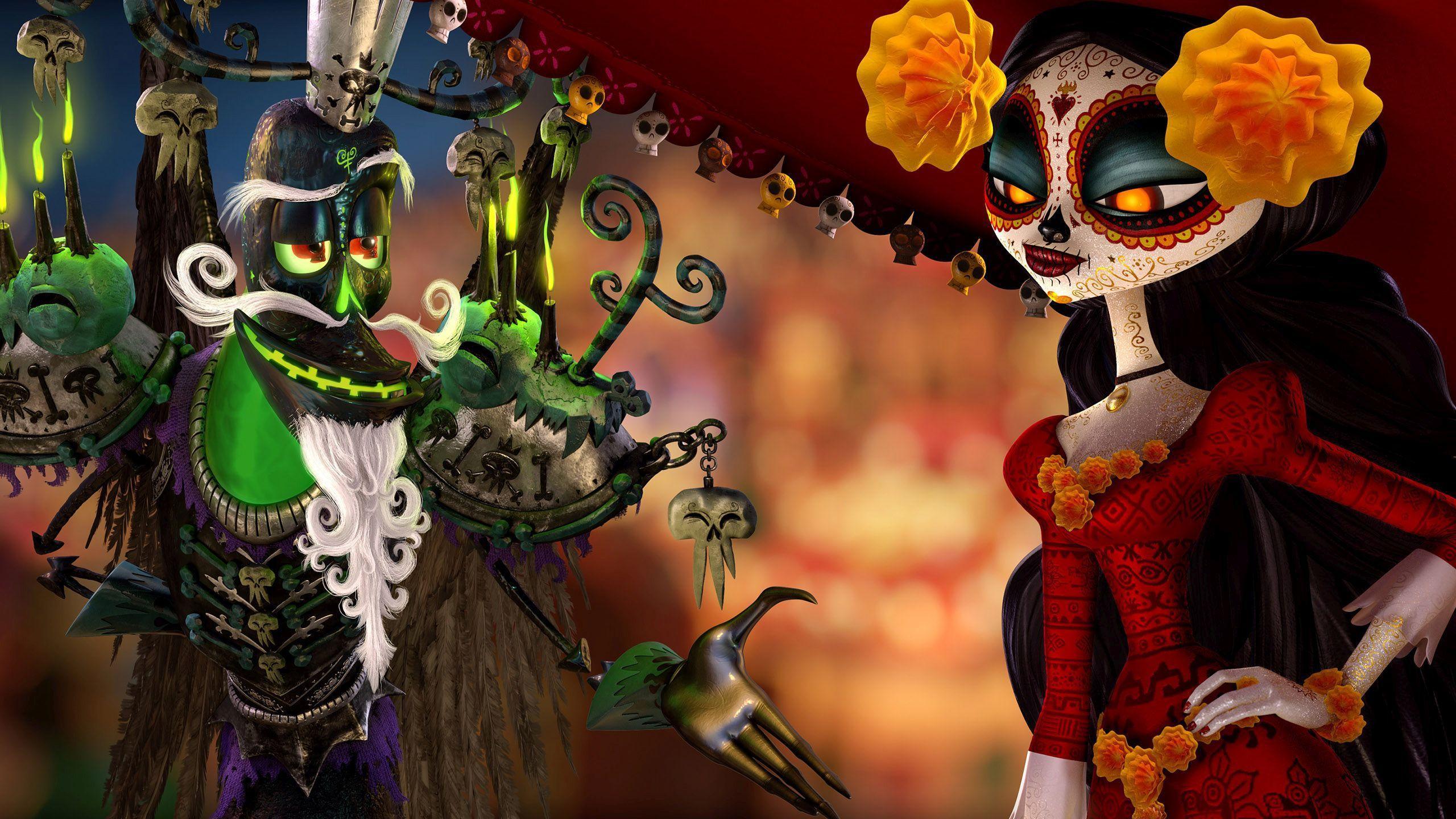 2560x1440 Beautiful Xibalba Book of Life HD desktop wallpaper