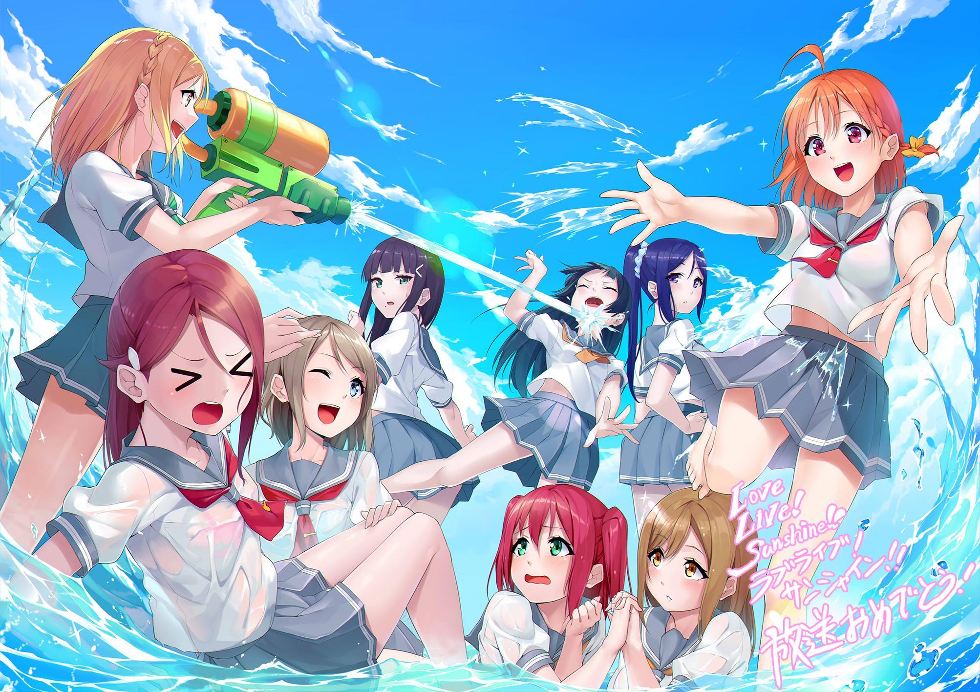 2006x1416 Download Love Live Sunshine Wallpaper, HD Background