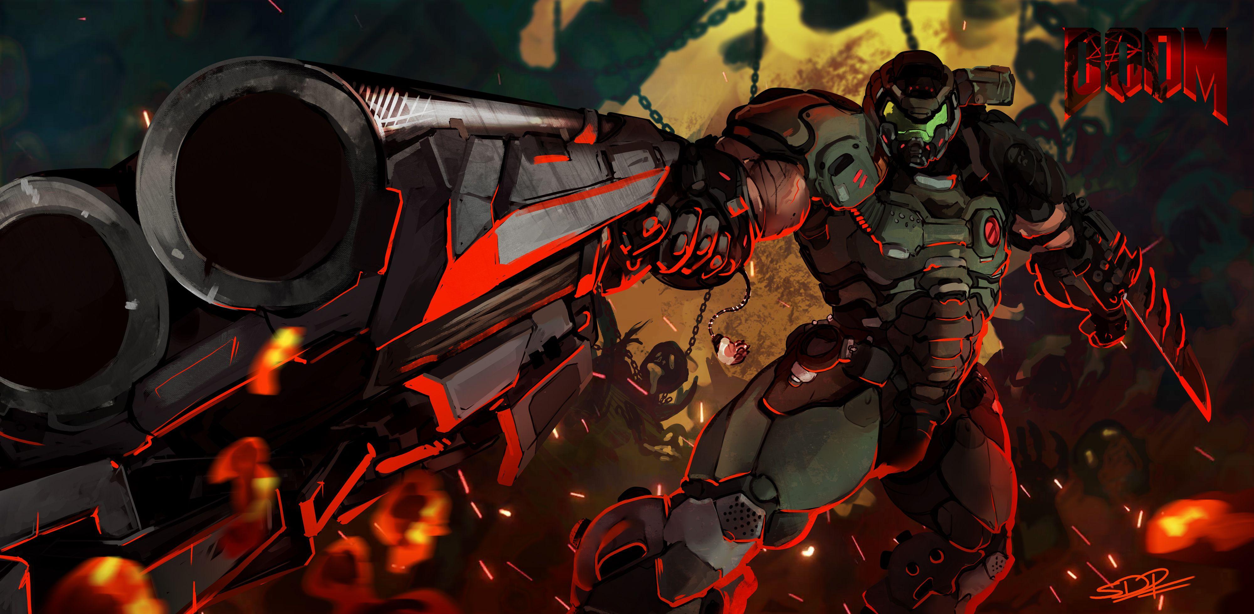 DOOM Eternal Art Wallpapers Top Free DOOM Eternal Art Backgrounds 