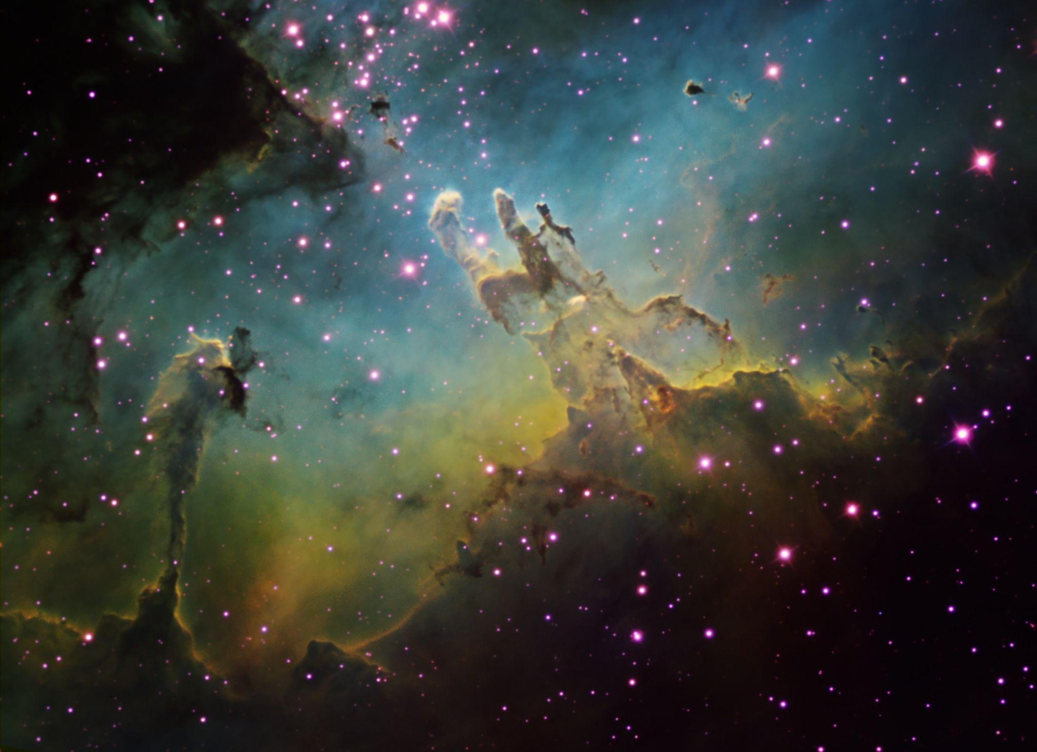 2022x1467 Eagle nebula pillars of creation clipart