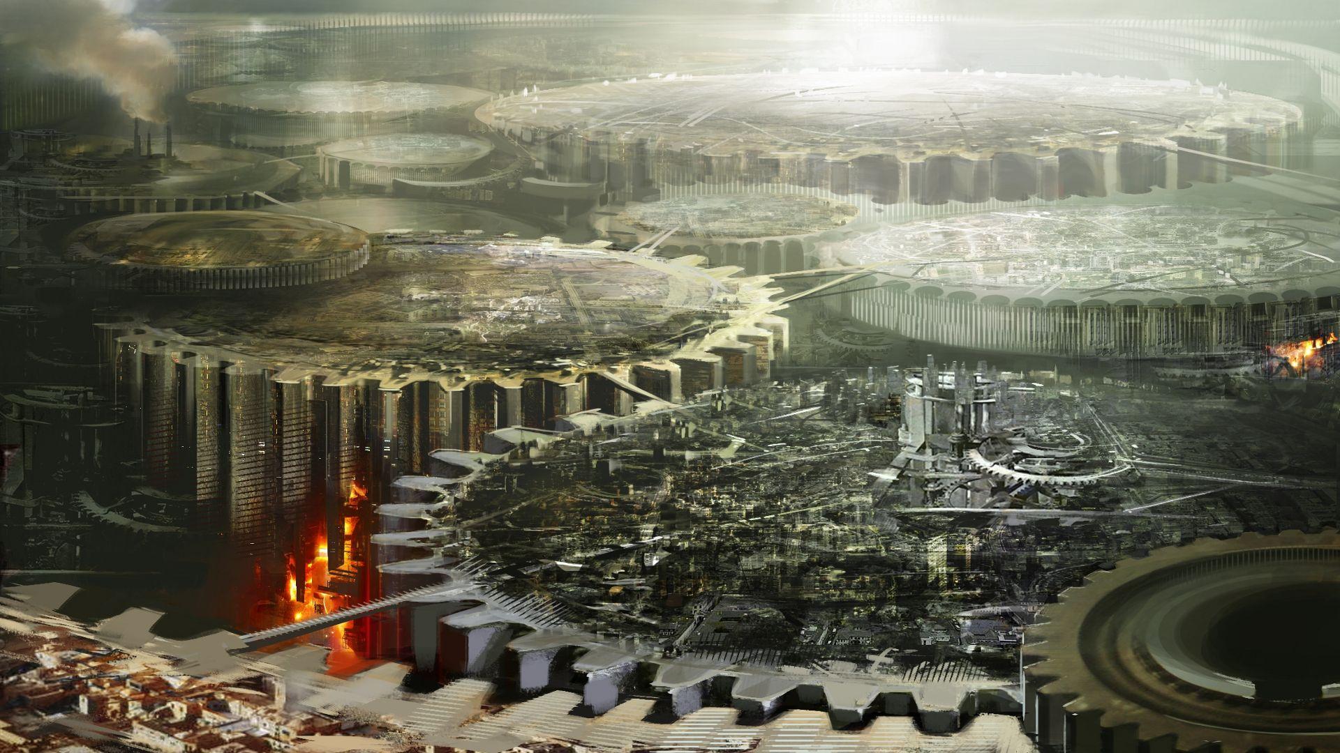 1920x1080 Futuristic City Wallpaper