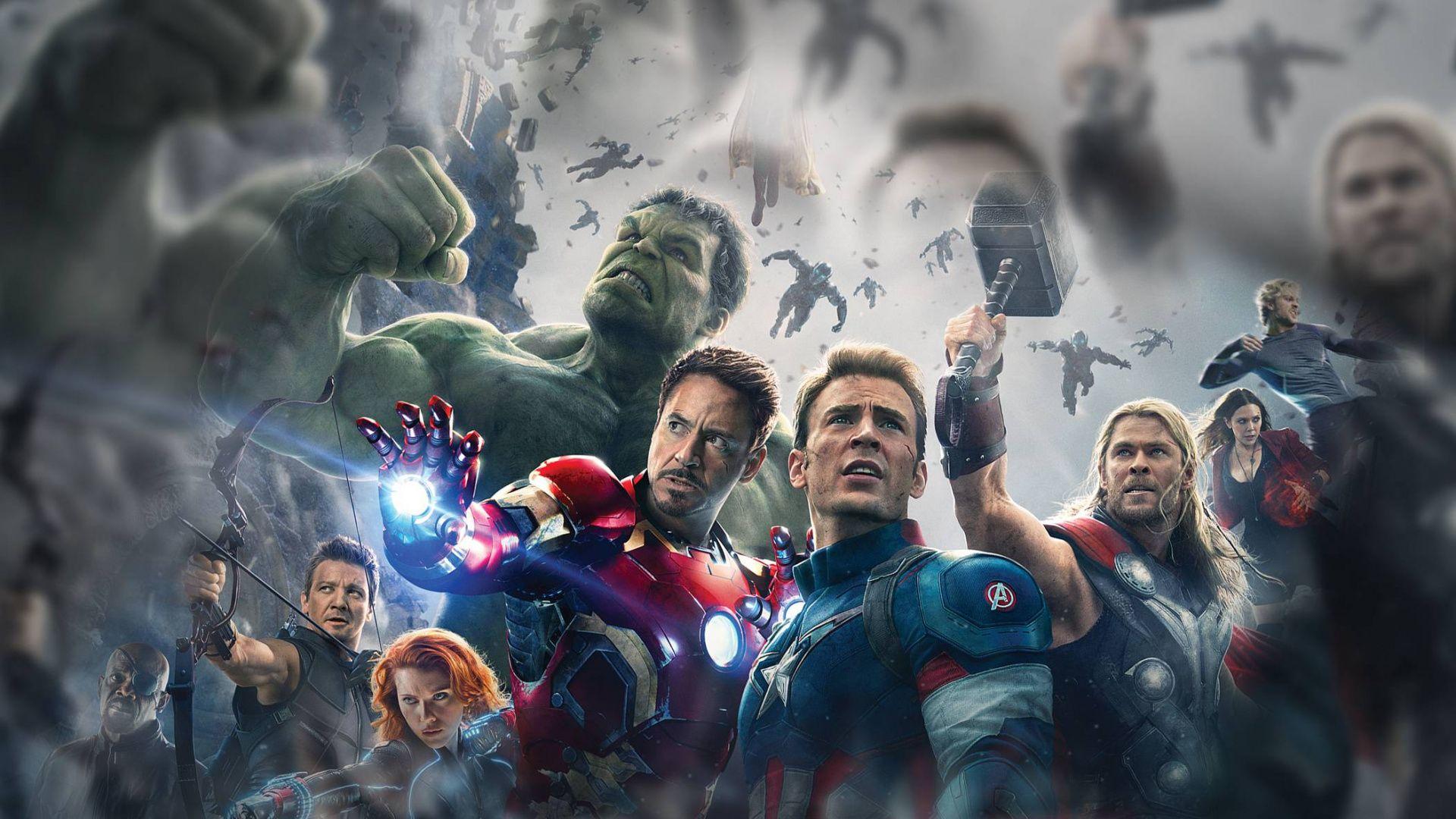 1920x1080 Film, Fictional Character, Crowd, The Avengers, Avengers Age