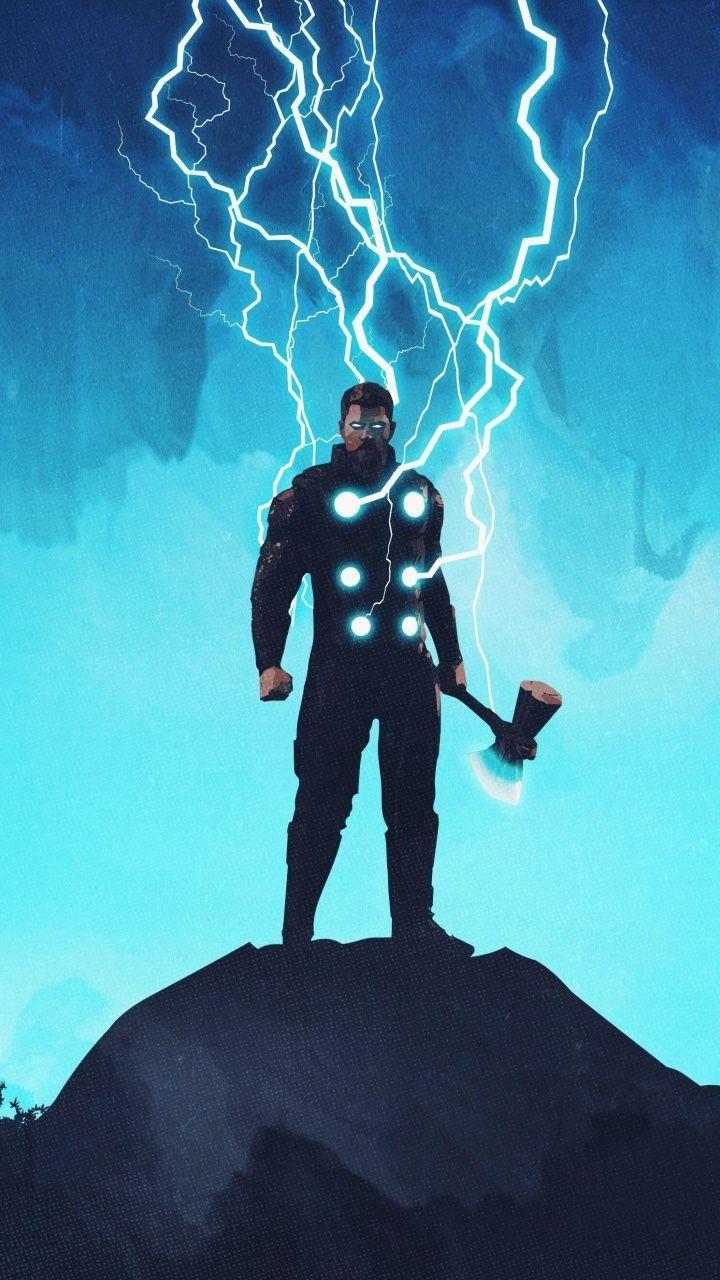 720x1280 Thor, artwork, lightning god, 720x1280 wallpaper