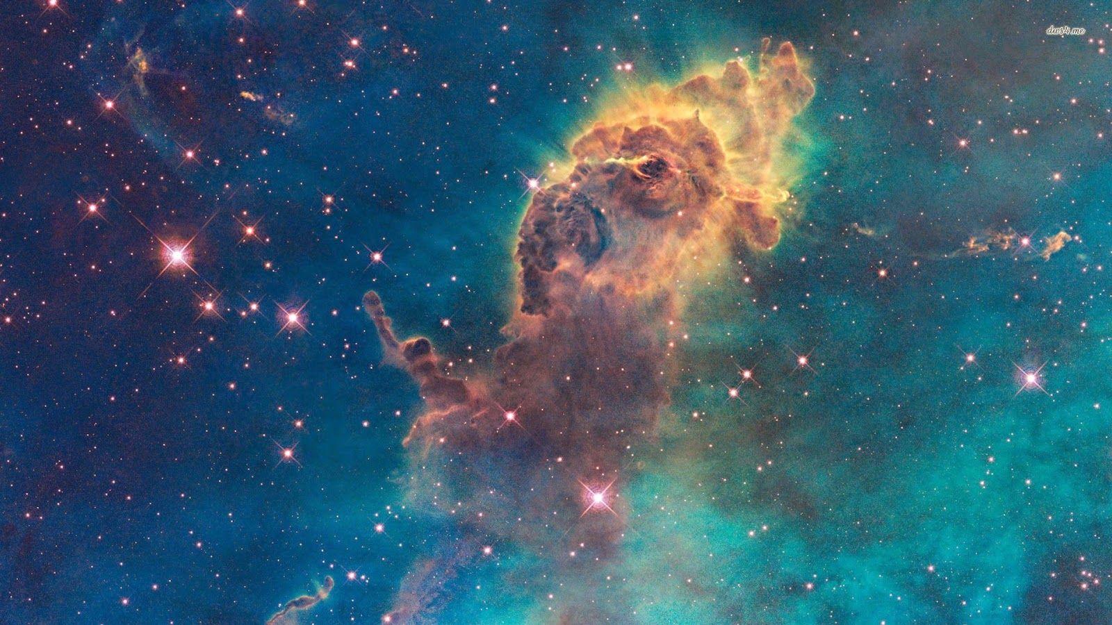 1600x900 paper lantern: Space/ Carina nebula/ Pillars of creation