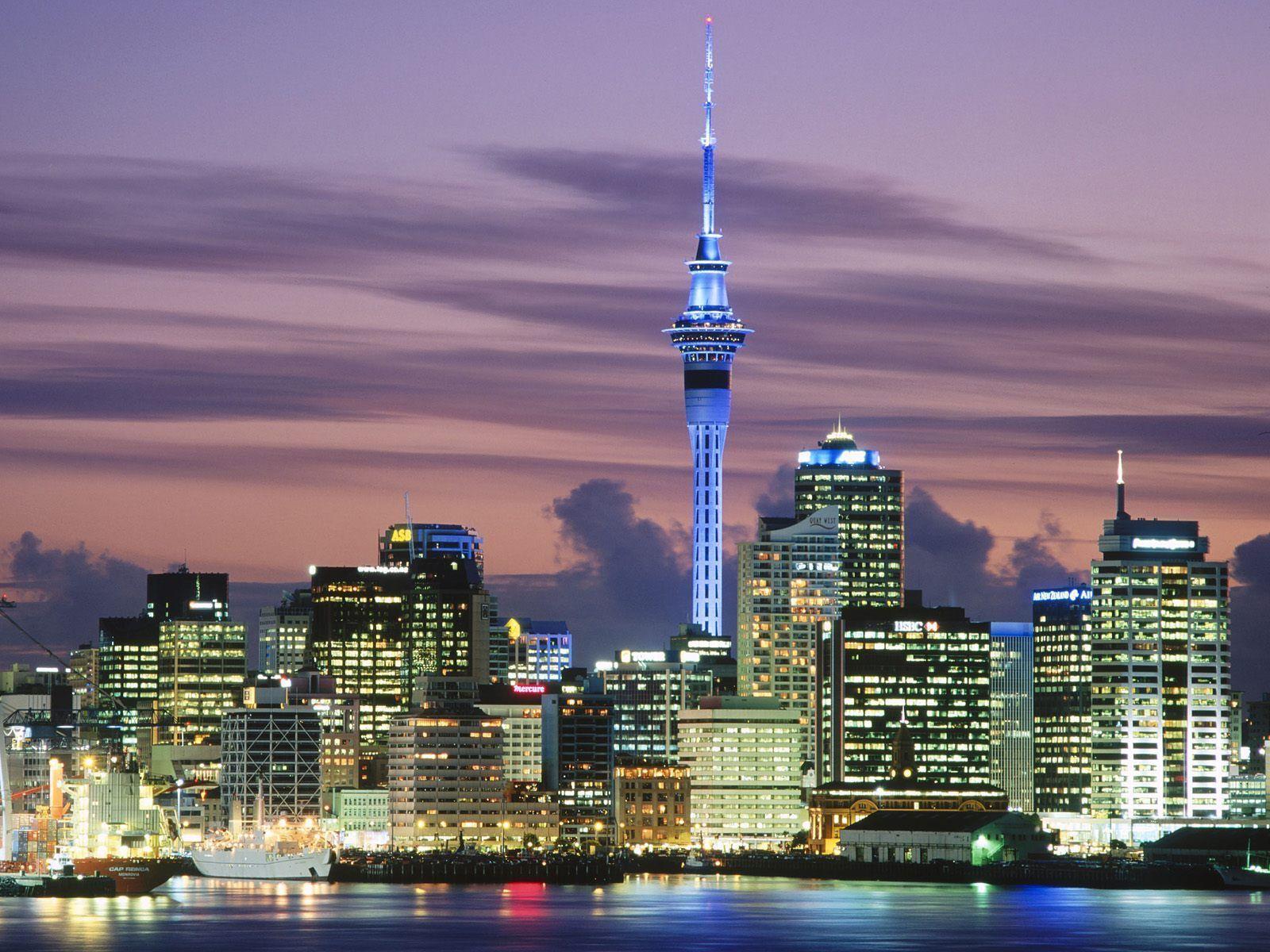 Wallpaper the city panorama New Zealand Auckland images for desktop  section город  download