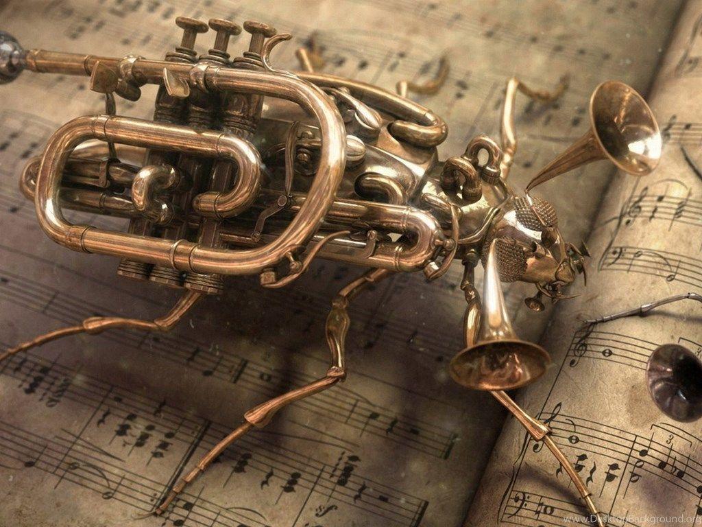 1024x768 Mechanical Bug Wallpaper Desktop Background