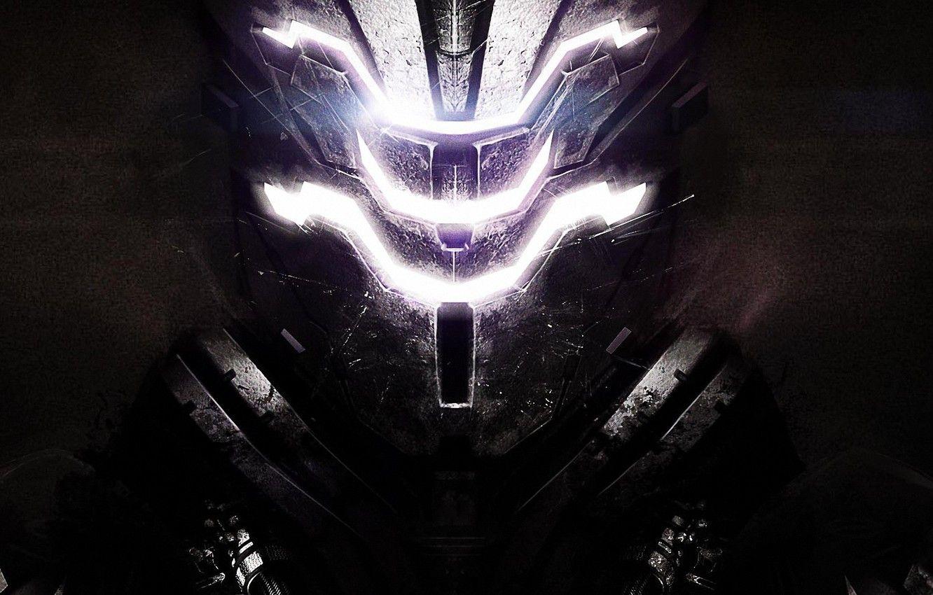 1332x850 Wallpaper light, metal, art, helmet, dead space image