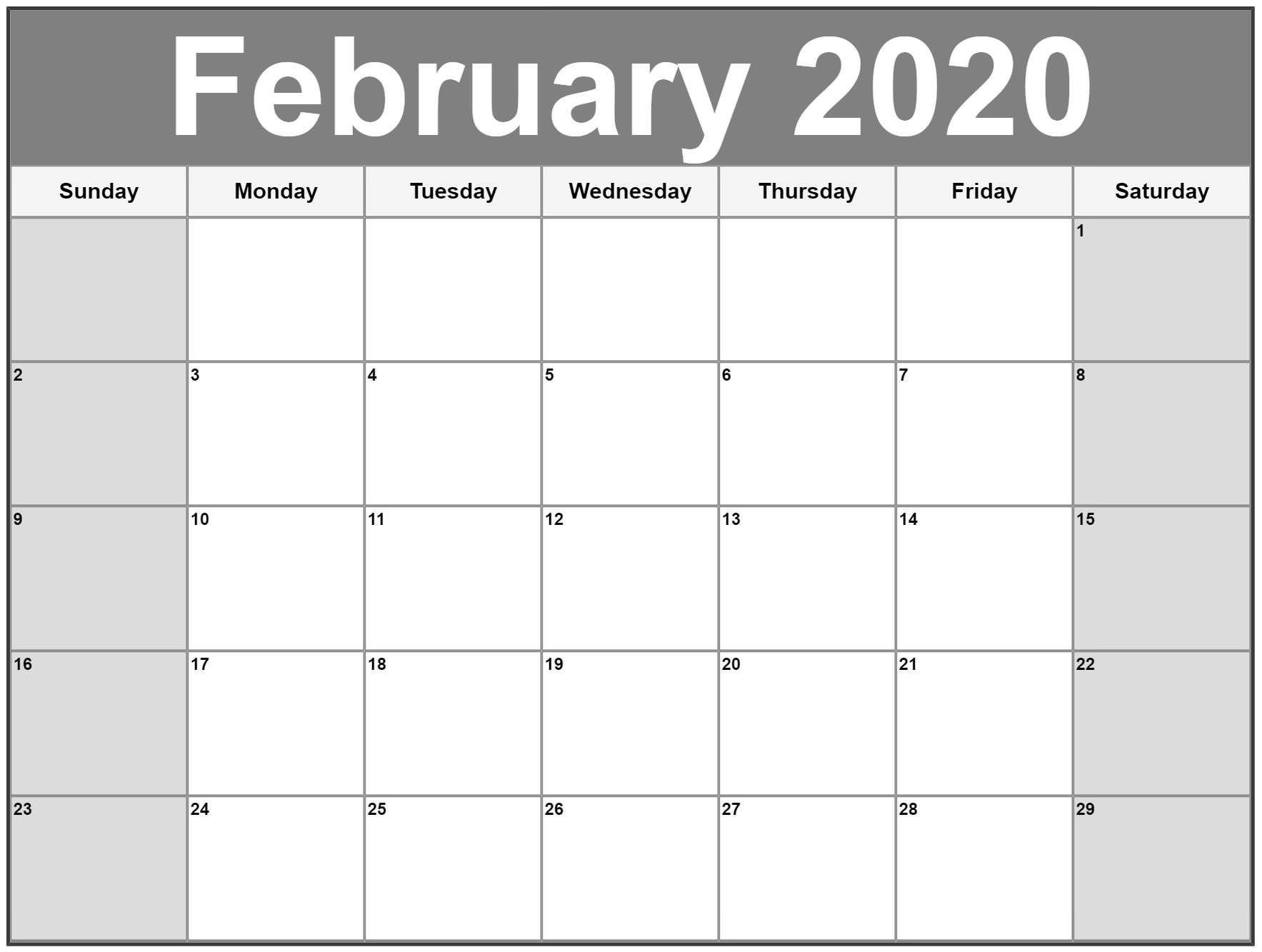 February 2020 Calendar Wallpapers - Top Free February 2020 Calendar ...