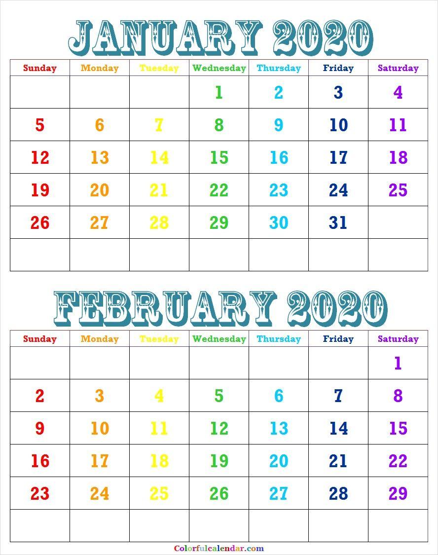 888x1125 February 2020 Calendar Wallpaper