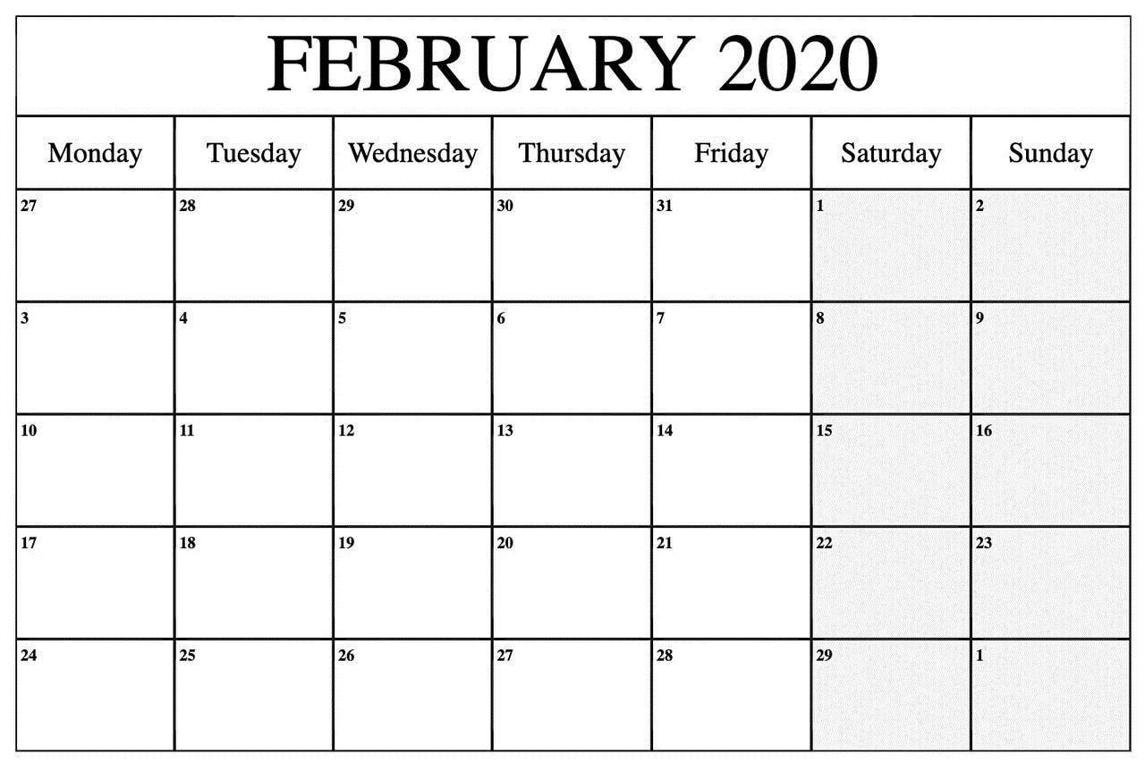 February 2020 Calendar Wallpapers - Top Free February 2020 Calendar ...