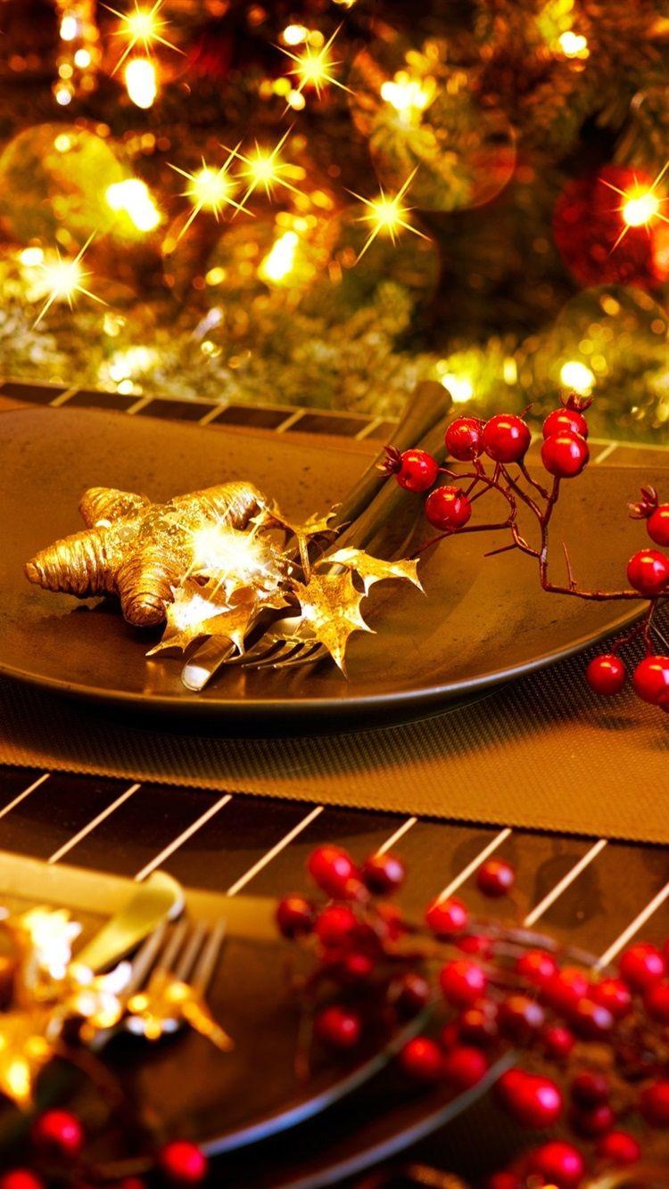 750x1334 Christmas, lights, decorations, glasses, winter, New Year