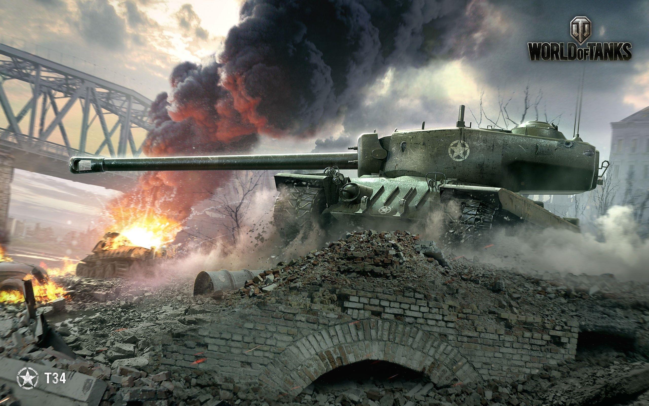 2560x1600 T34 World of tanks Wallpaper 2k Quad HD