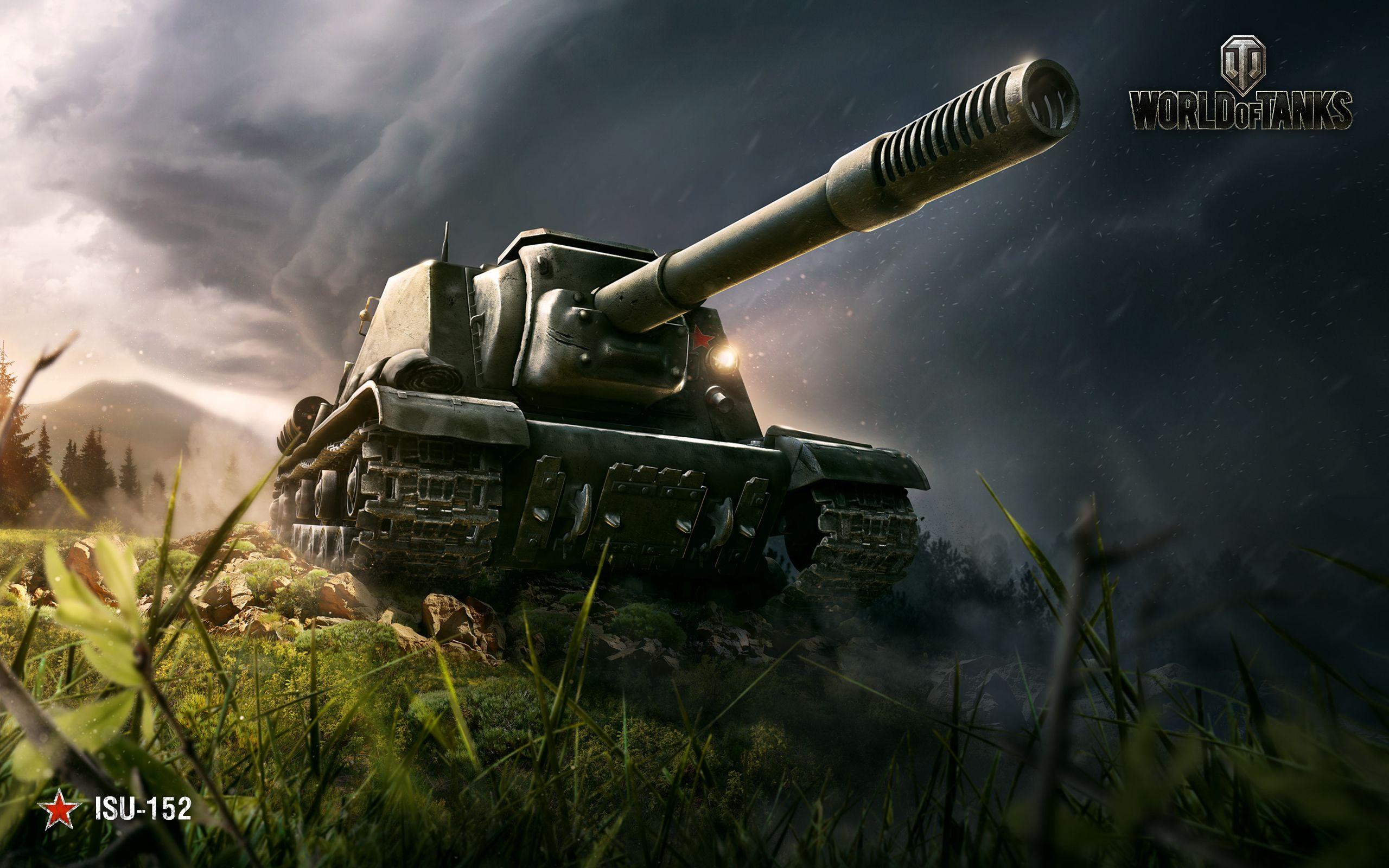 2560x1600 Wallpaper ISU- Russian tank destroyer, World of Tanks