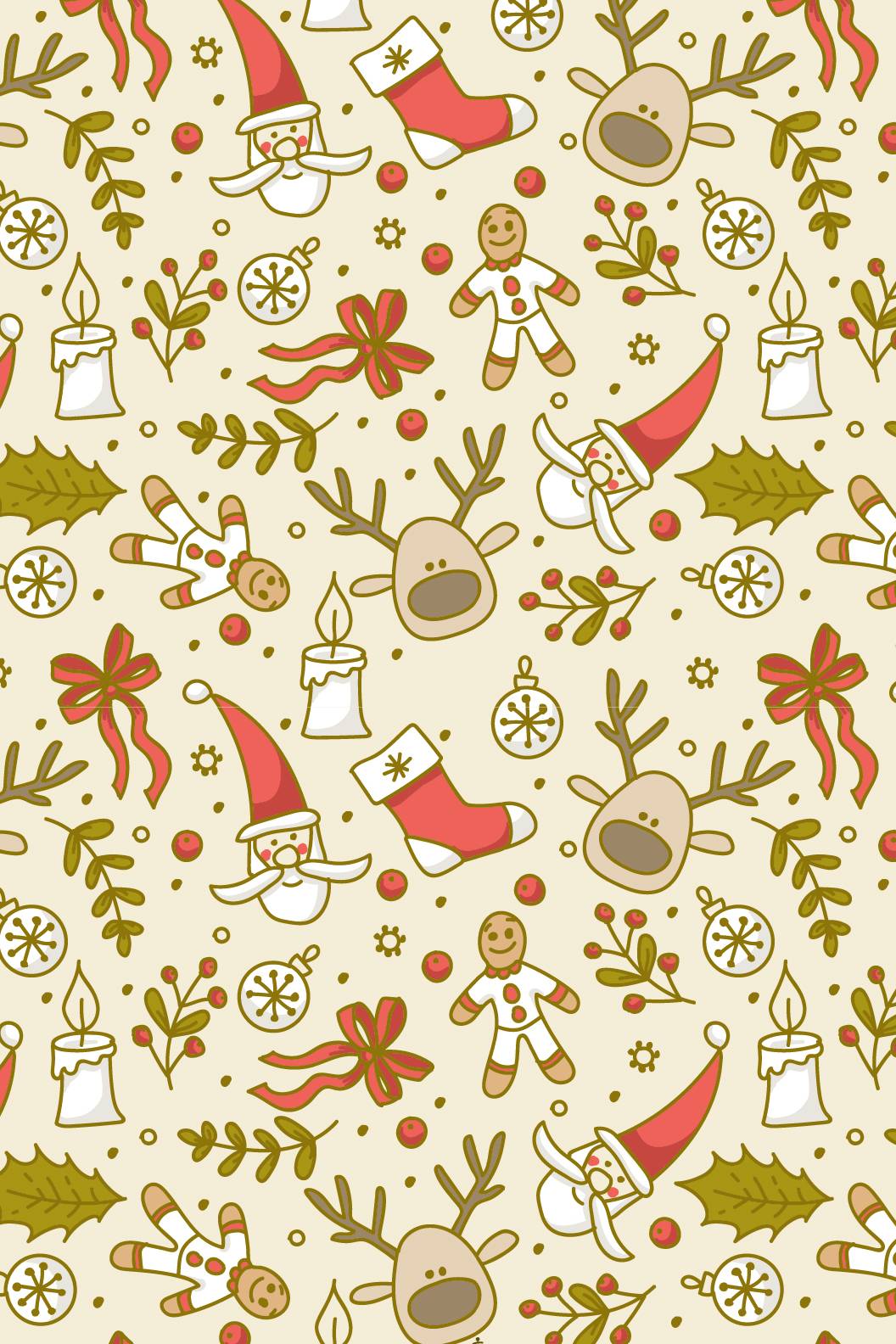 Seamless Christmas Pattern Stock Illustration  Download Image Now   Christmas Backgrounds Pattern  iStock
