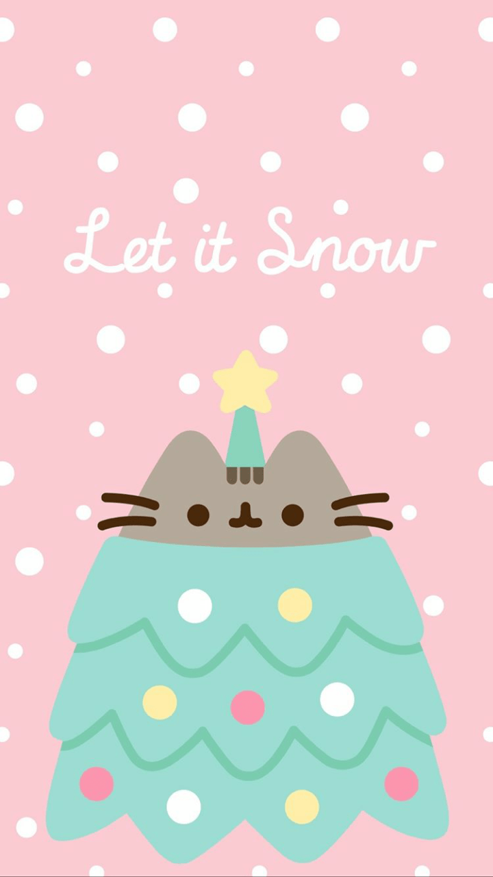 720x1280 Pusheen Christmas wallpaper discovered