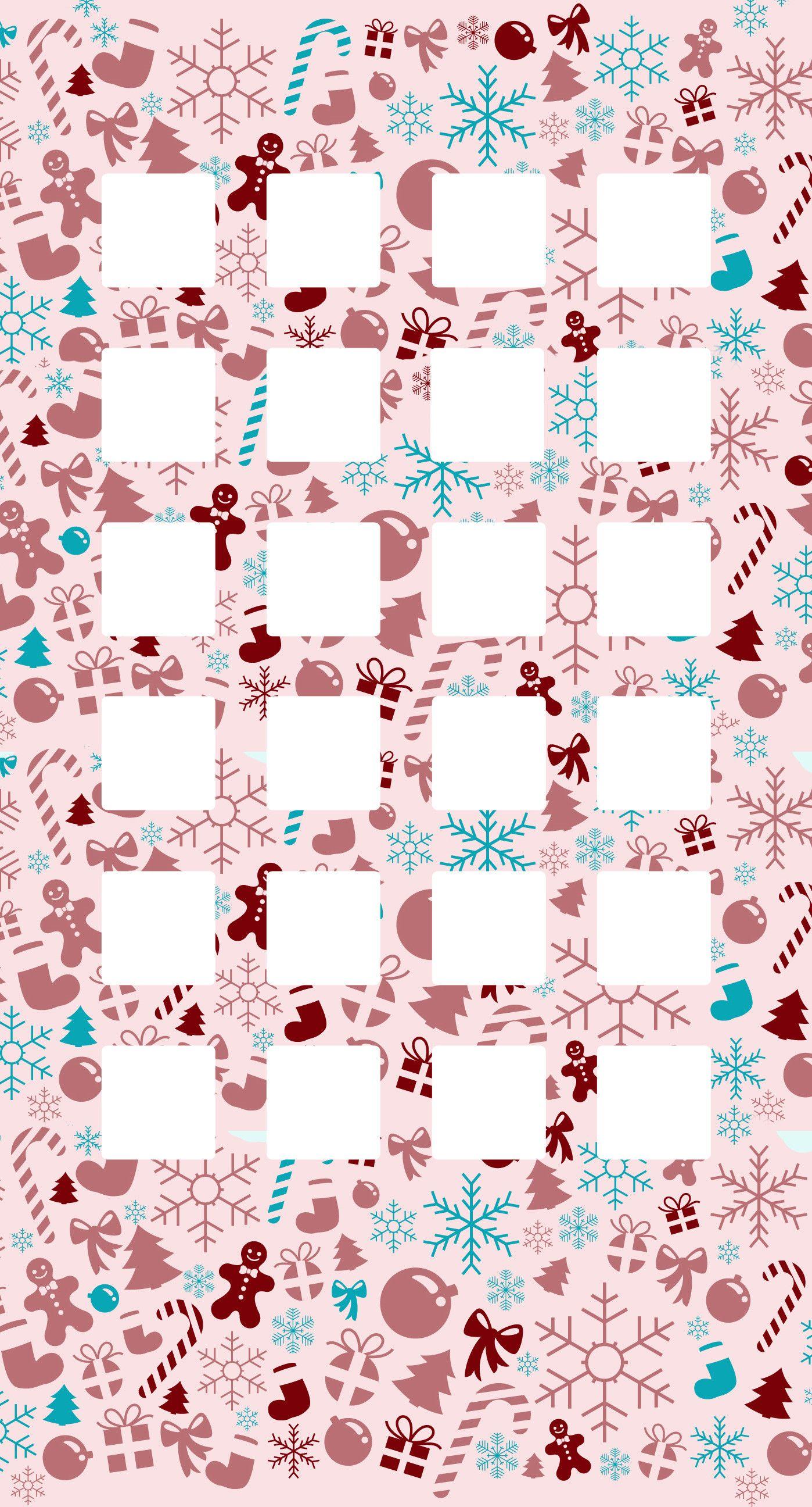1398x2592 Pink Christmas Wallpaper