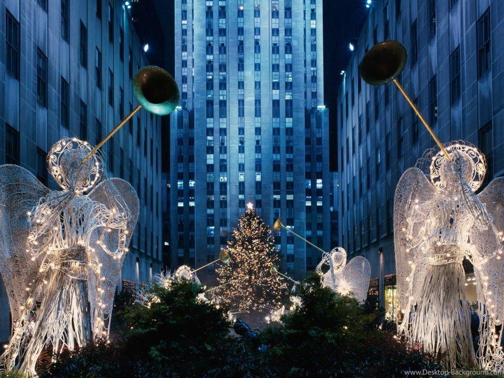 1024x768 New York Christmas Phone Background, Download Wallpaper