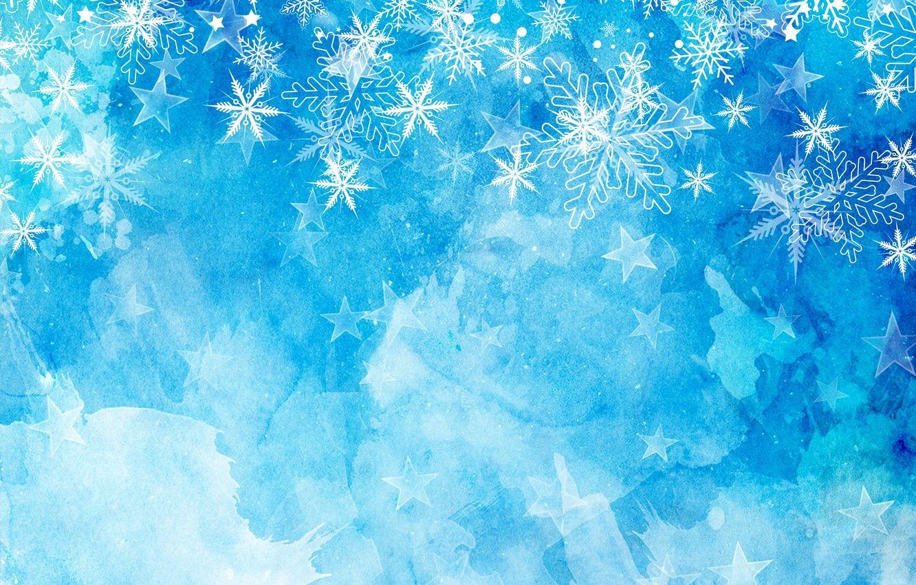 1332x850 Wallpaper winter, snow, snowflakes, background, blue