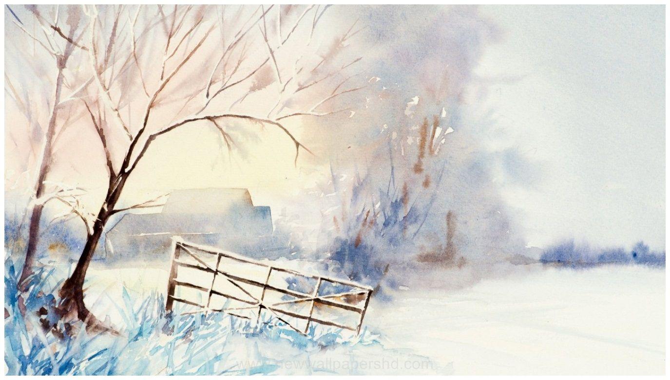 1375x781 Watercolor Paintings Desktop Wallpaper at