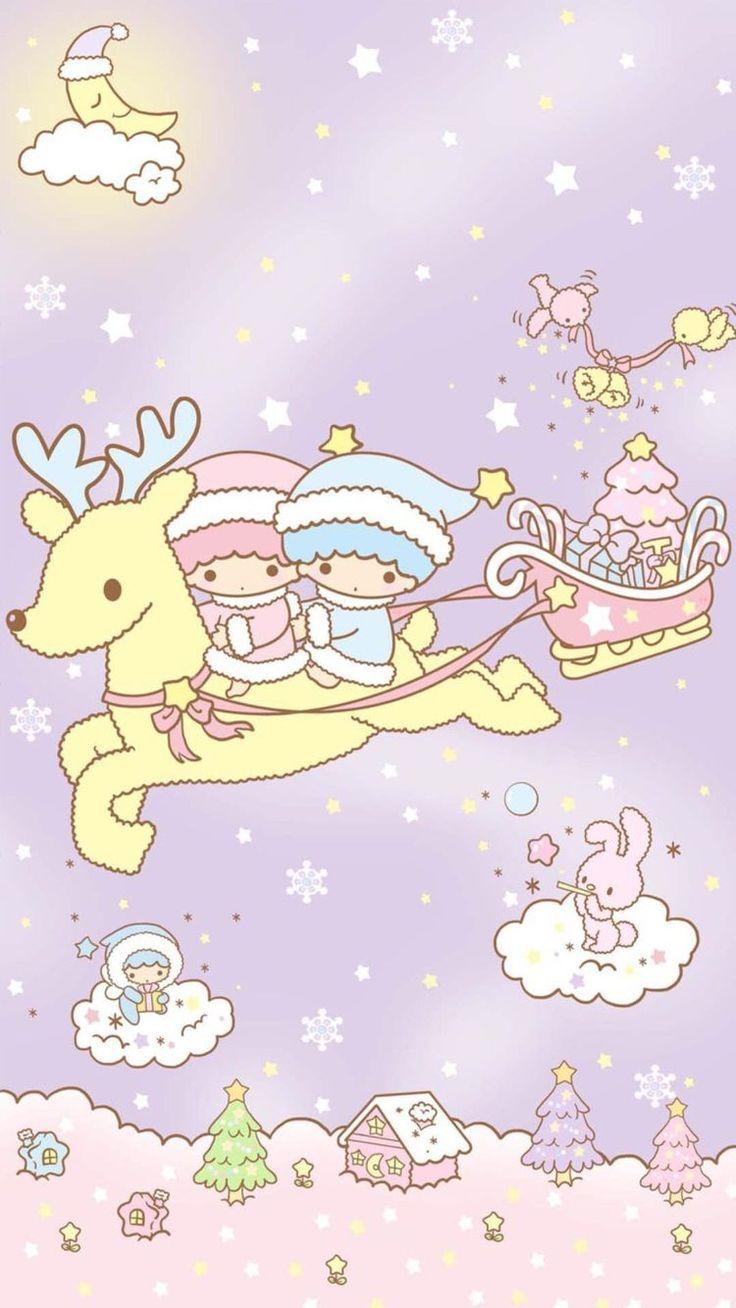 736x1308 Little Characters Little Twin Star Free Wallpaper