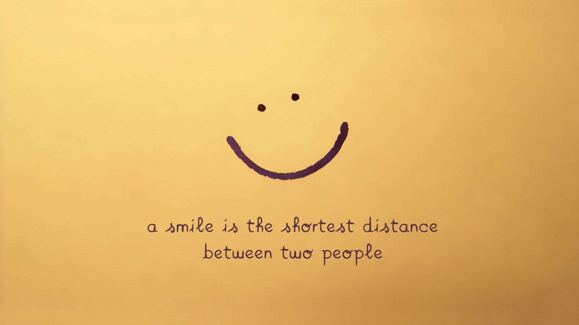 1920x1080 Smile Quote Minimalist Wallpaper. Inspiring. Cover photo