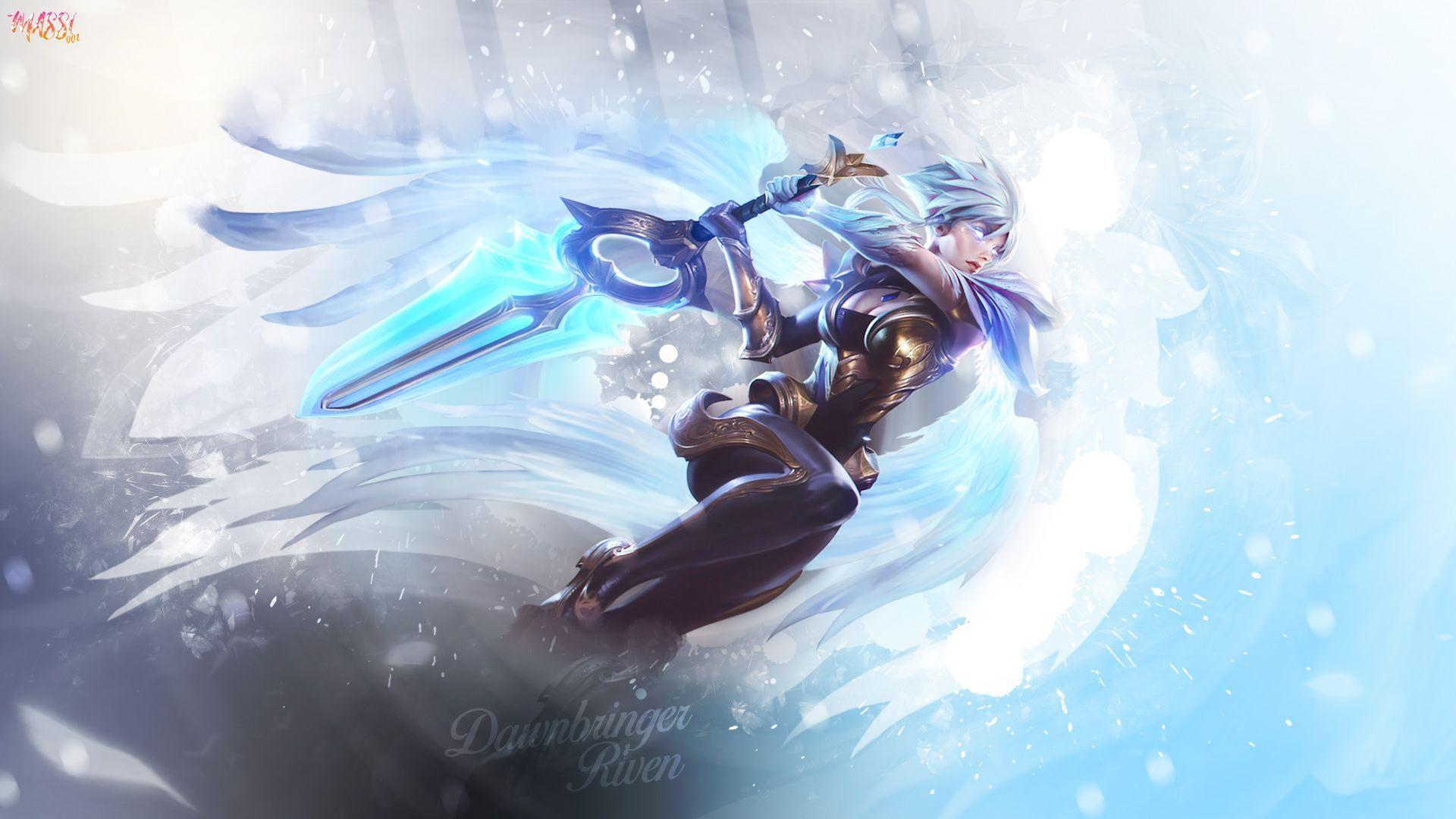 Riven LoL Dragonblade Splash Art 4K Wallpaper #589