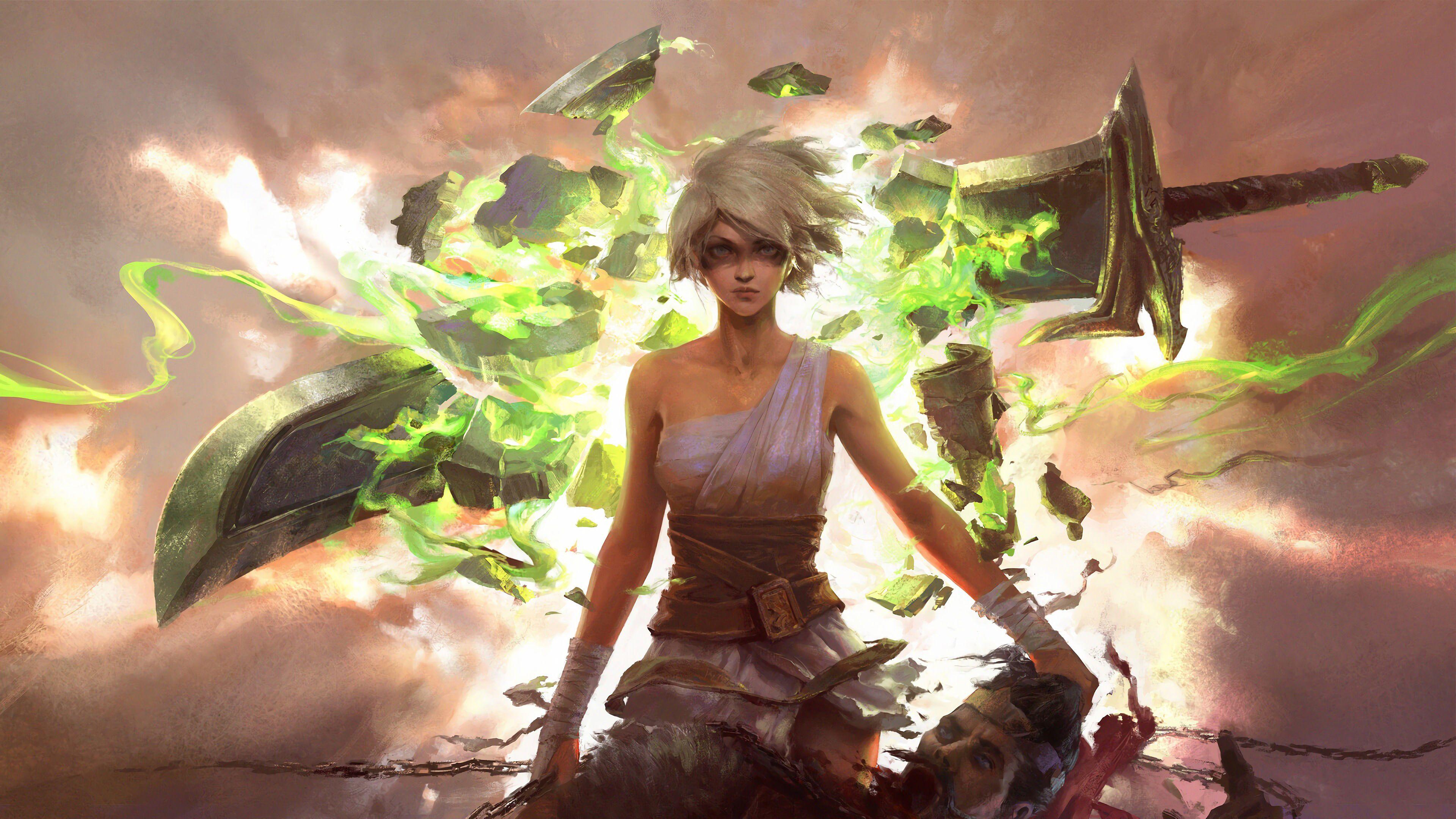3840x2160 Riven LoL 4K Wallpaper