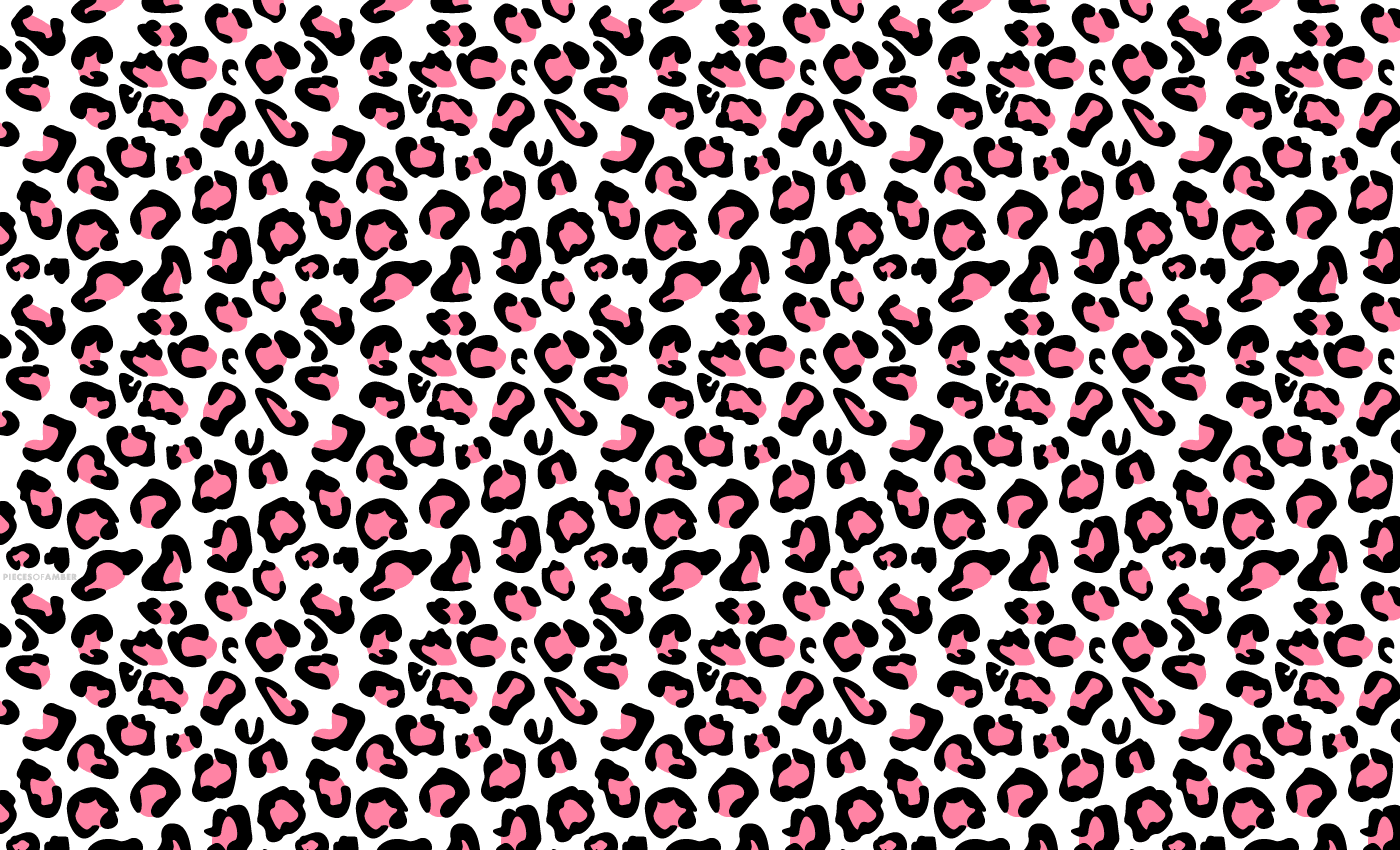 Hình nền 1400x850 Pink Leopard Print