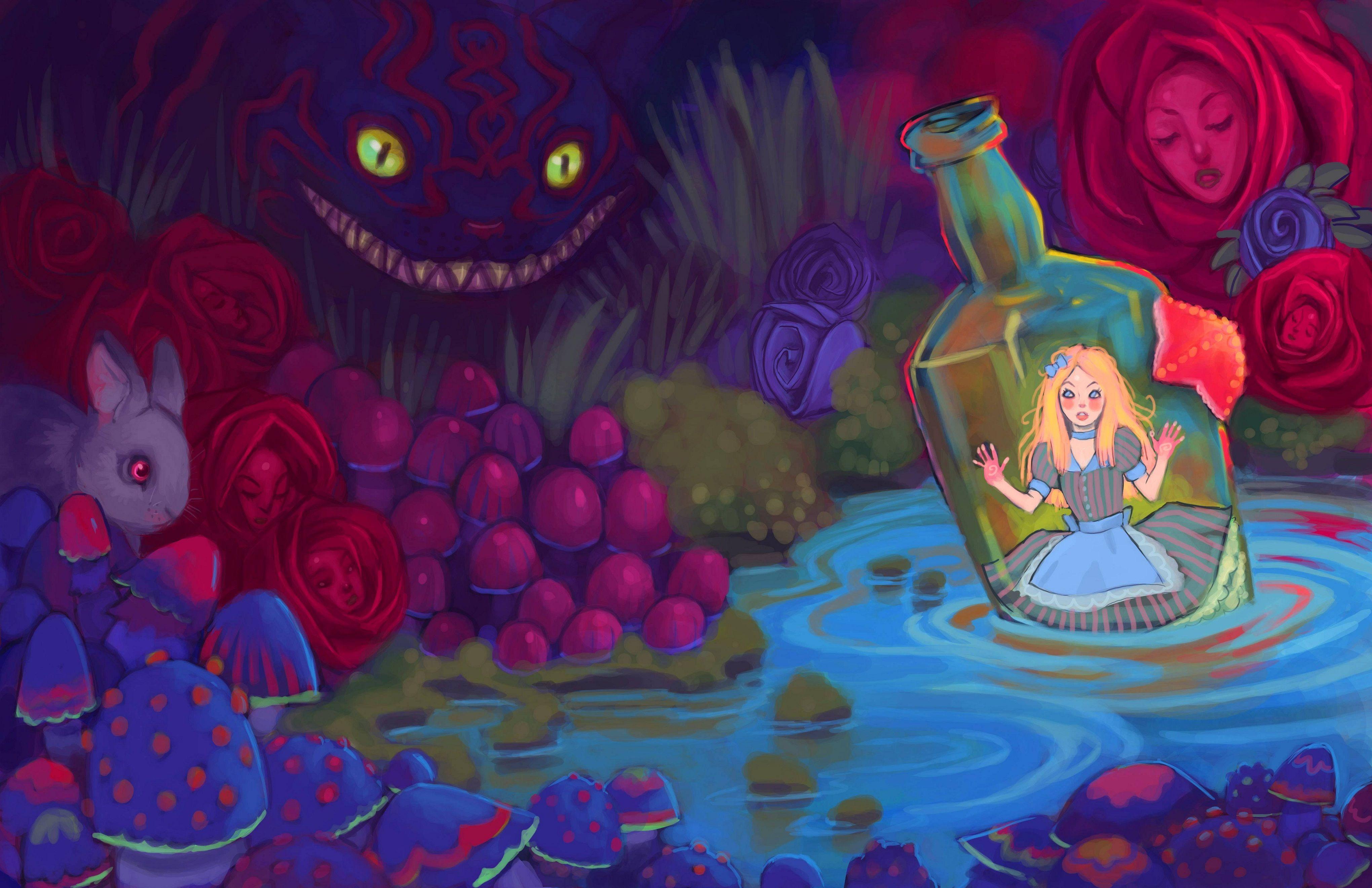 Alice In Wonderland Trippy Wallpapers Top Free Alice In Images, Photos, Reviews