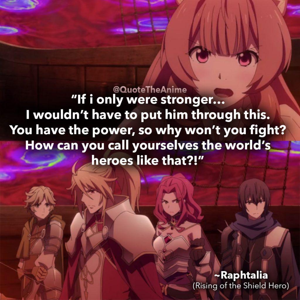 1024x1024 Powerful Rising of the Shield Hero Quotes (Wallpaper)