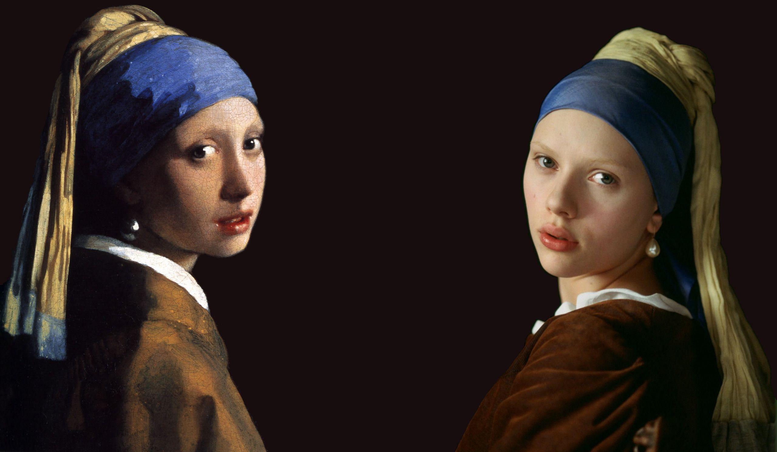 2560x1488 P Aintings Scarlett Johansson Artwork Johannes Vermeer