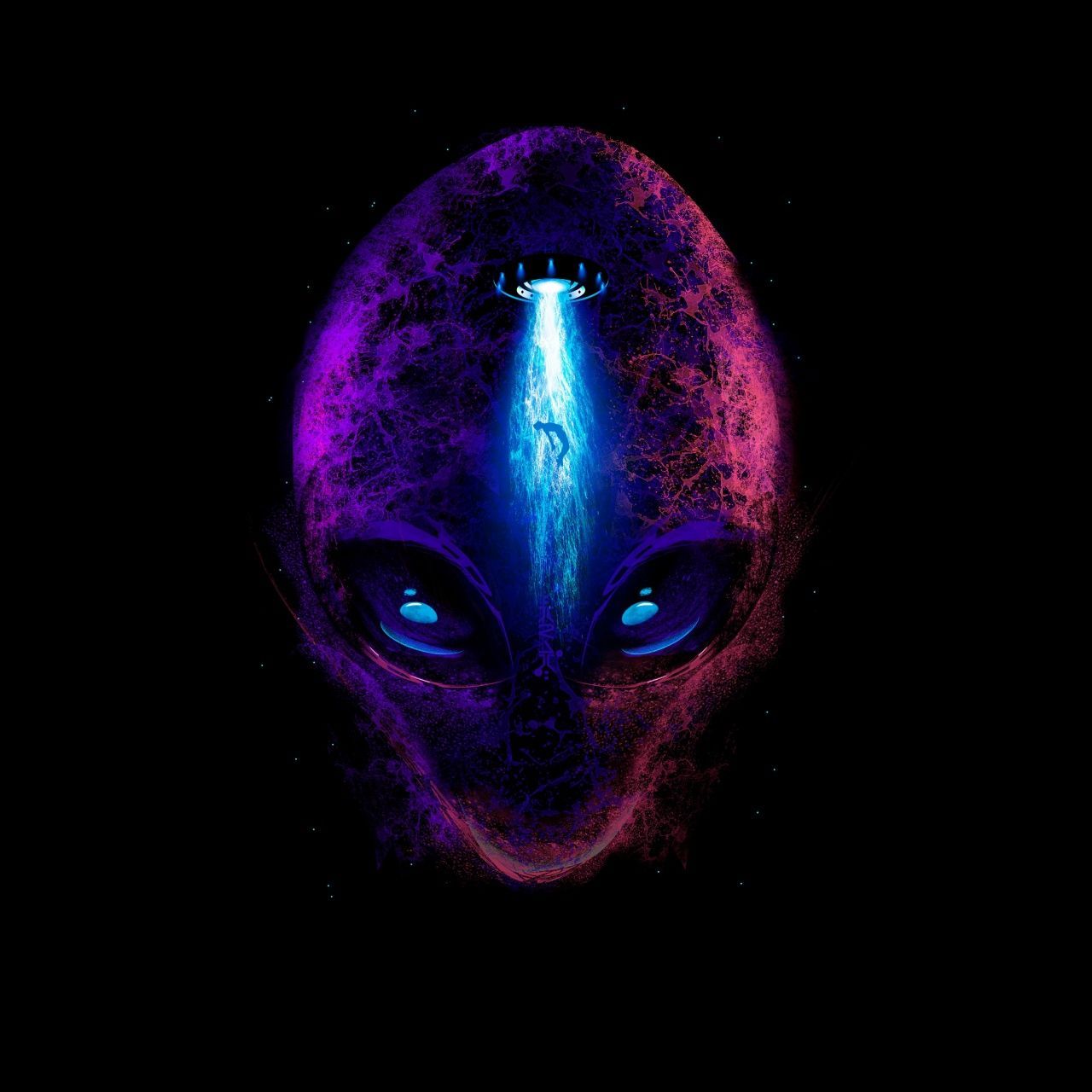 1280x1280 Alien Wallpaper 4K, Extraterrestrial