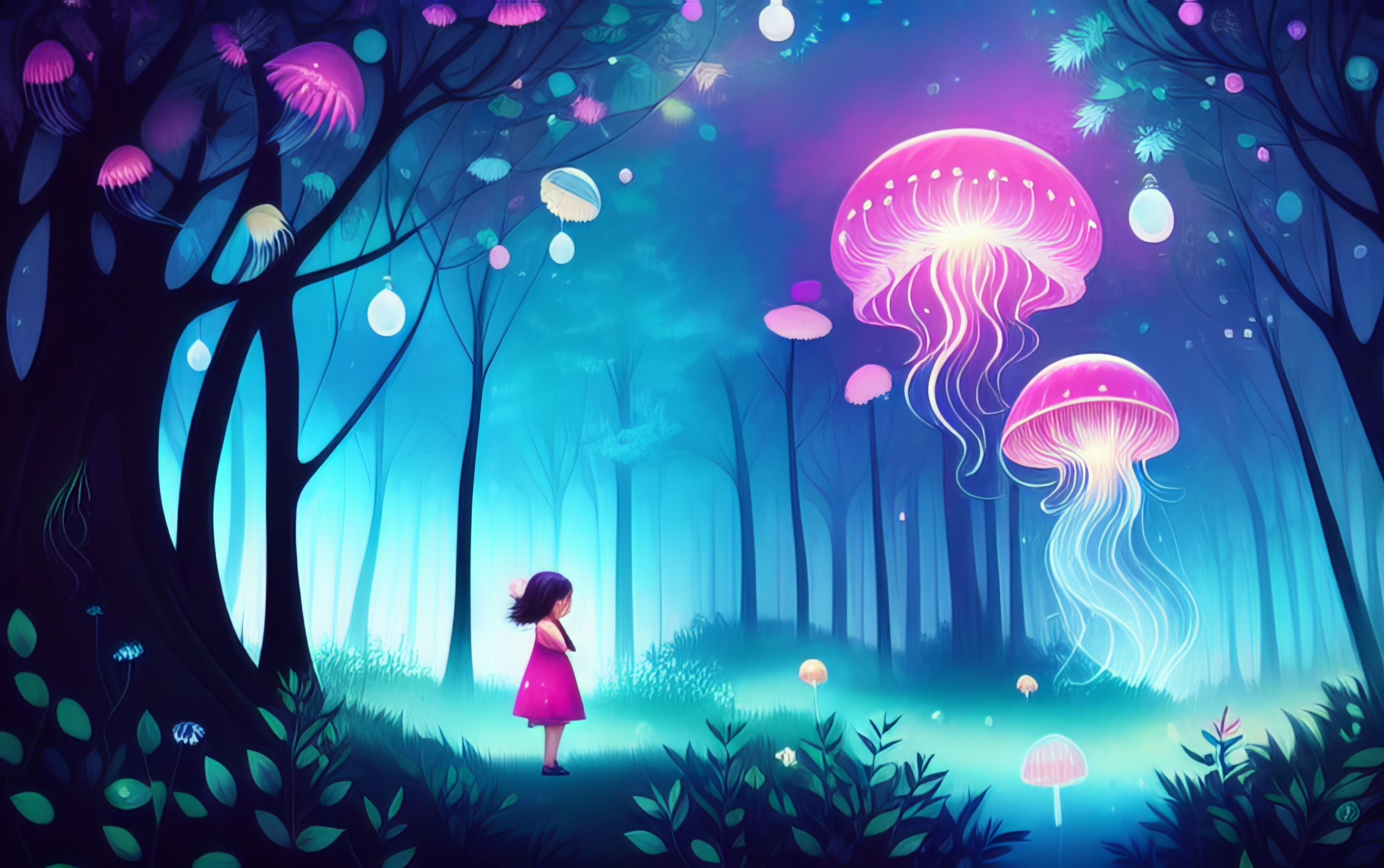 3264x2048 Jellyfish Aline in Planet Dream