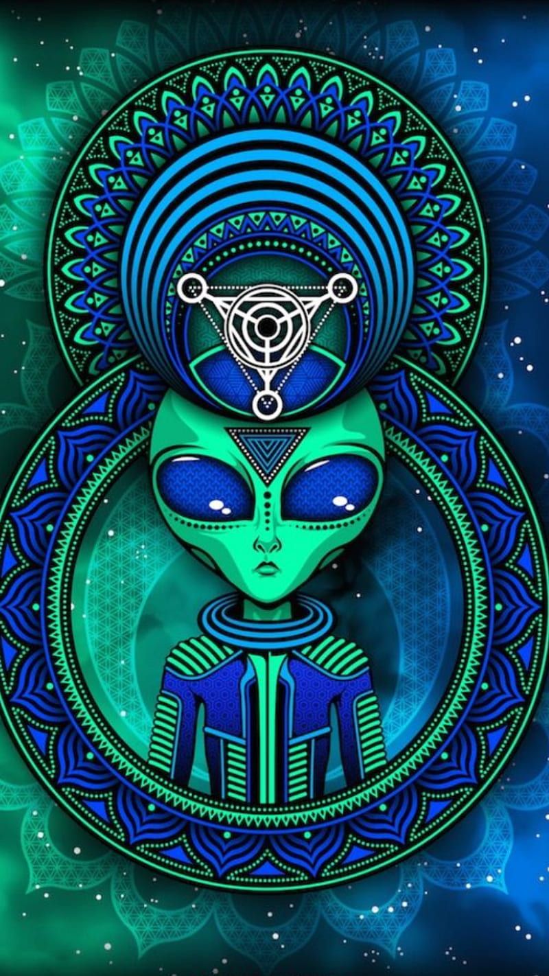 800x1422 alien, hippie, hipster