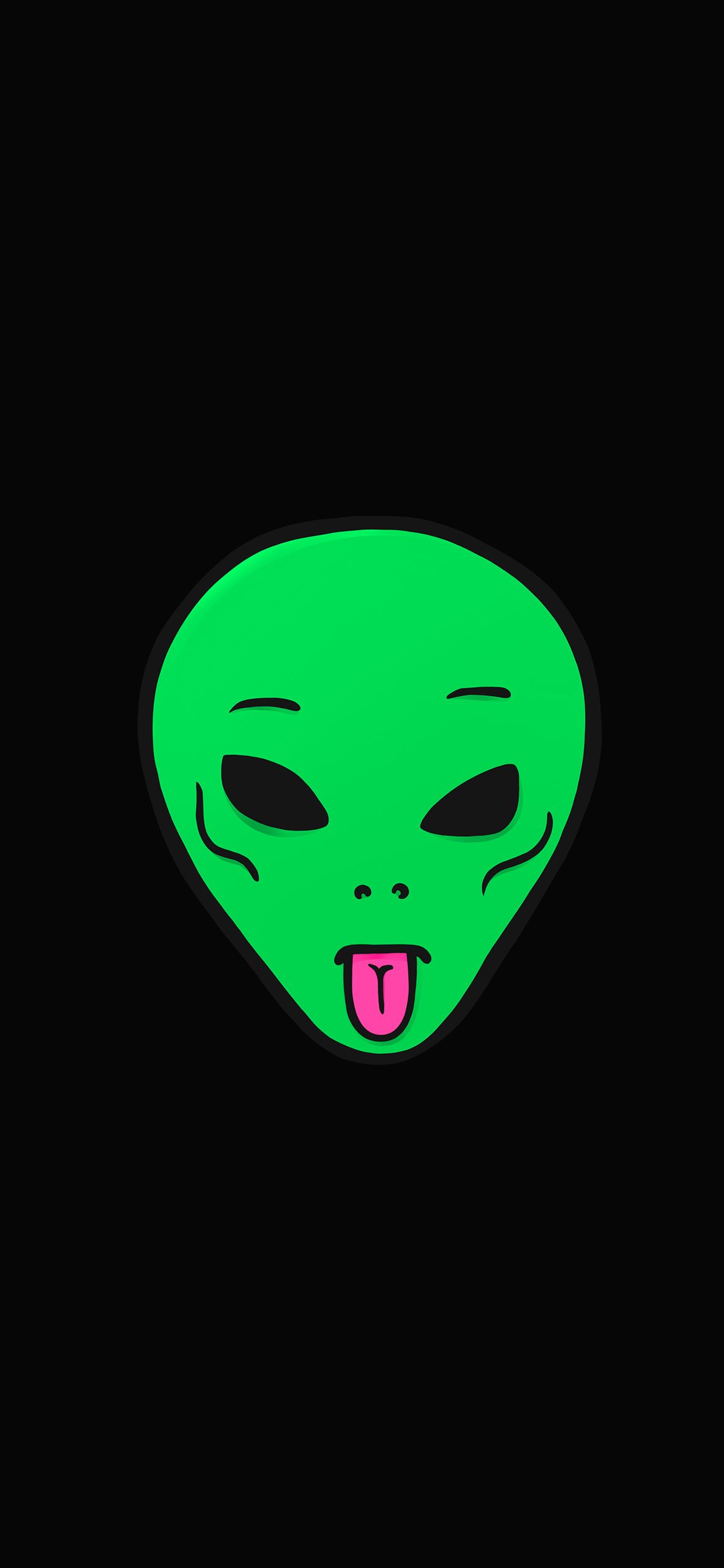 1183x2560 RIPNDIP Lord Alien Black Wallpaper